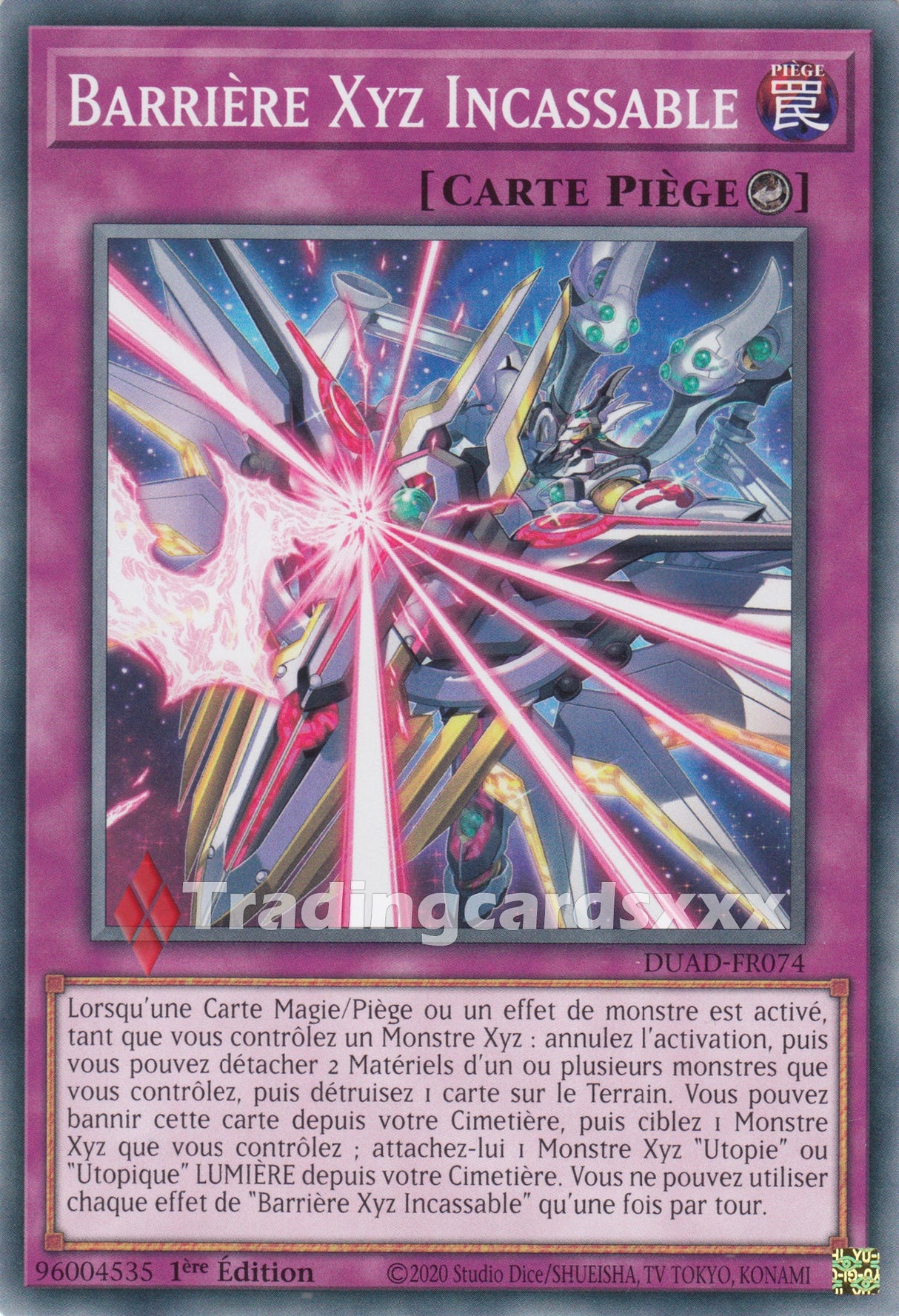 Yu-Gi-Oh! Barrière Xyz Incassable : C DUAD-FR074