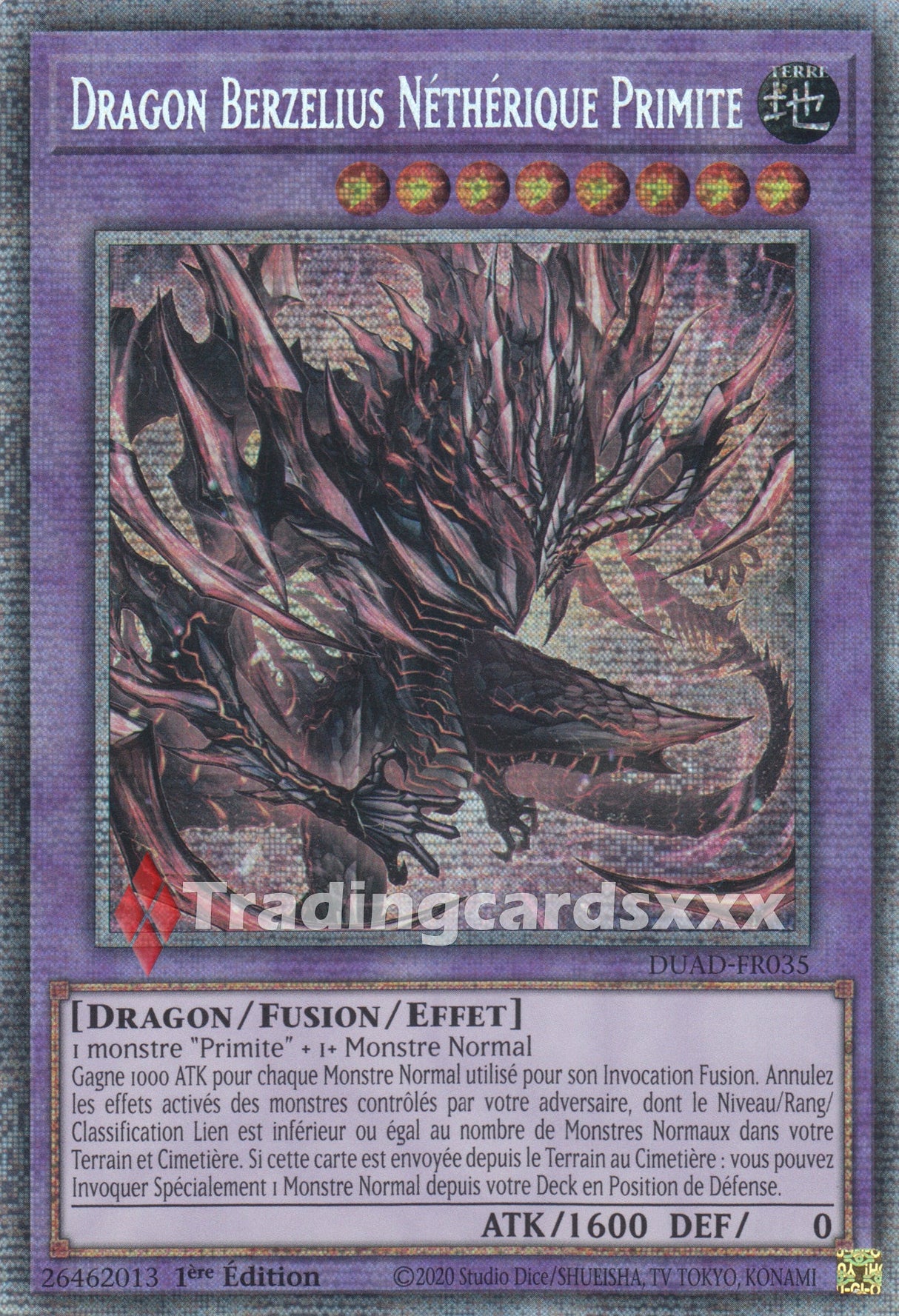 Yu-Gi-Oh! Dragon Berzelius Néthérique Primite : STAR DUAD-FR035