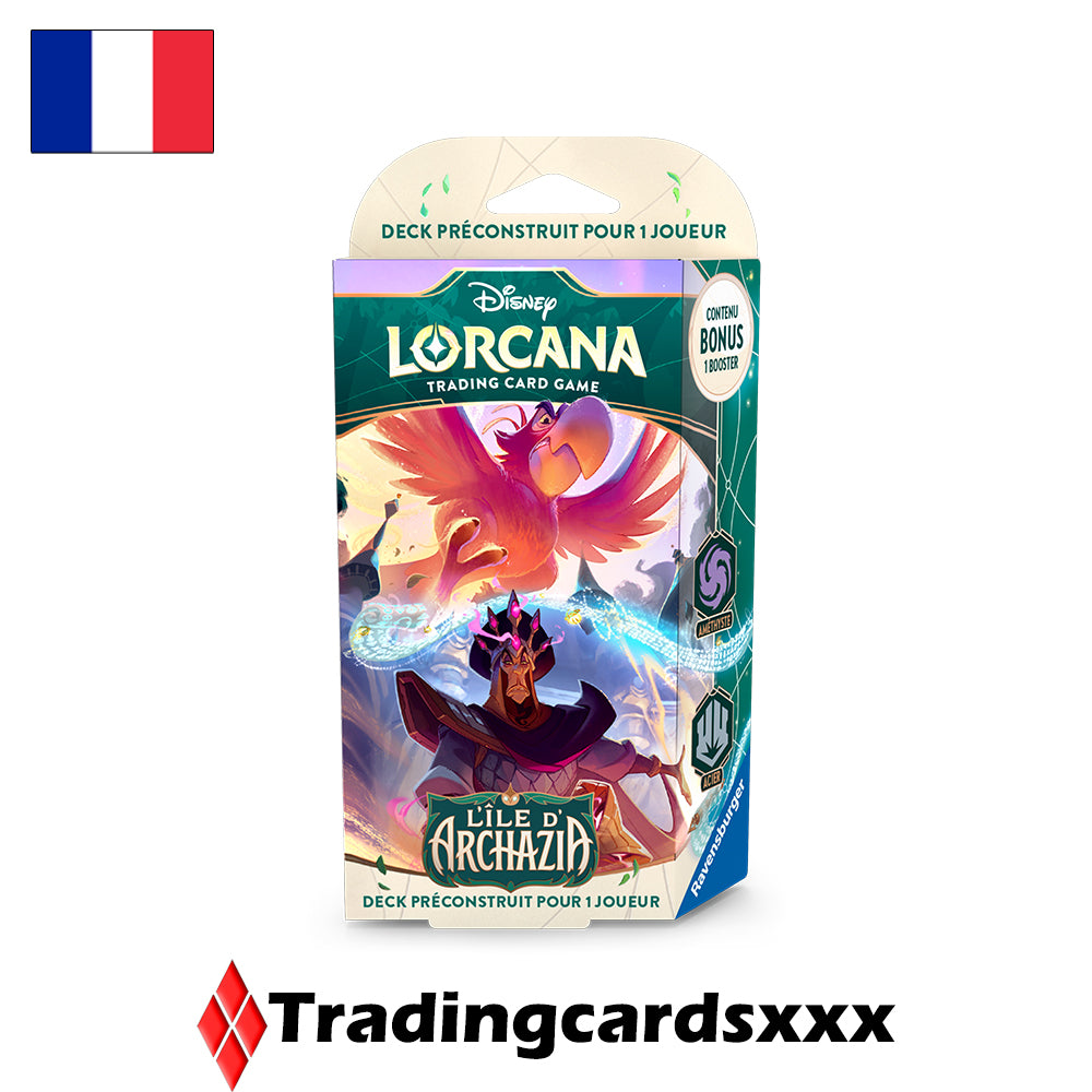 Disney Lorcana TCG - Deck de Démarrage L'île d'Archazia : Iago et Jafar