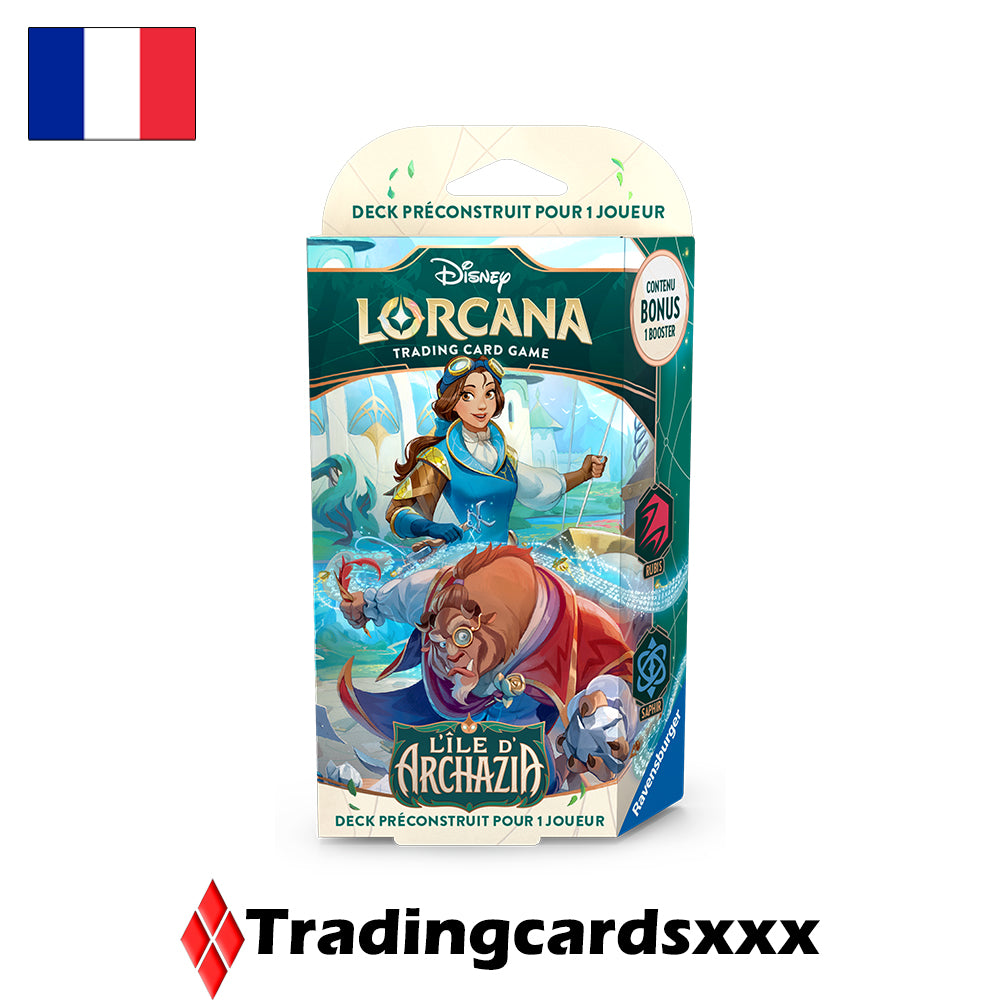 Disney Lorcana TCG - Deck de Démarrage L'île d'Archazia : La Belle et la Bête