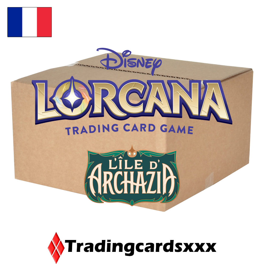 Disney Lorcana TCG - Carton de 4 displays / boites de 24 boosters : L'île d'Archazia