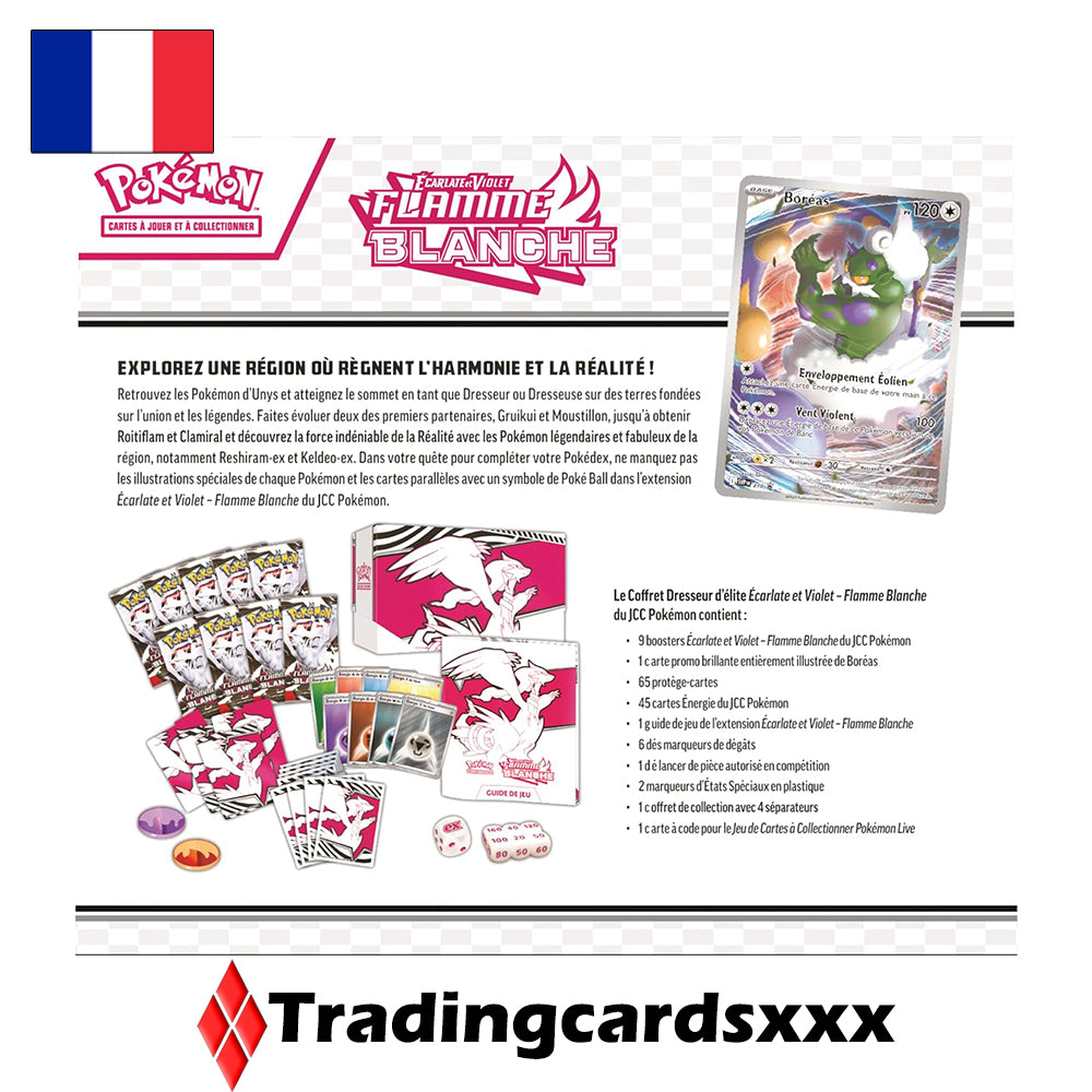 Pokémon - Coffret Dresseur d'Élite EV10.5 Flamme Blanche : Reshiram
