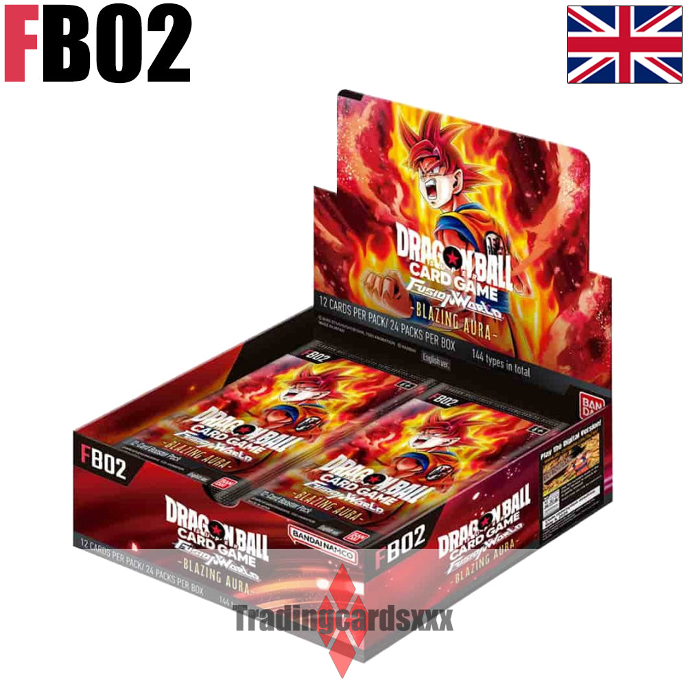 Dragon Ball Super Fusion World - Display / Boite de 24 boosters FB02 : Blazing Aura - VERSION ANGLAISE