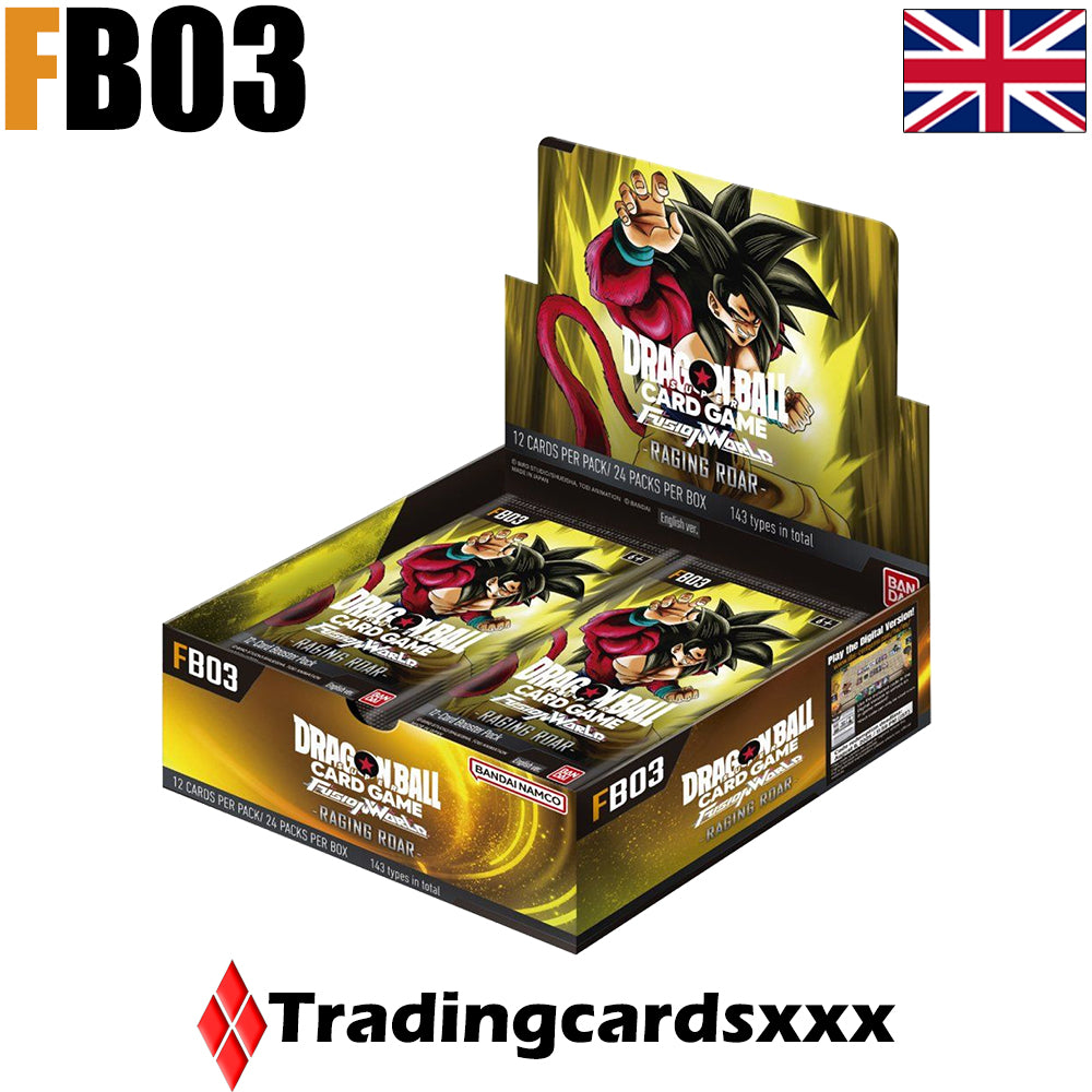 Dragon Ball Super Fusion World - Display / Boite de 24 boosters FB03 : Raging Roar - VERSION ANGLAISE