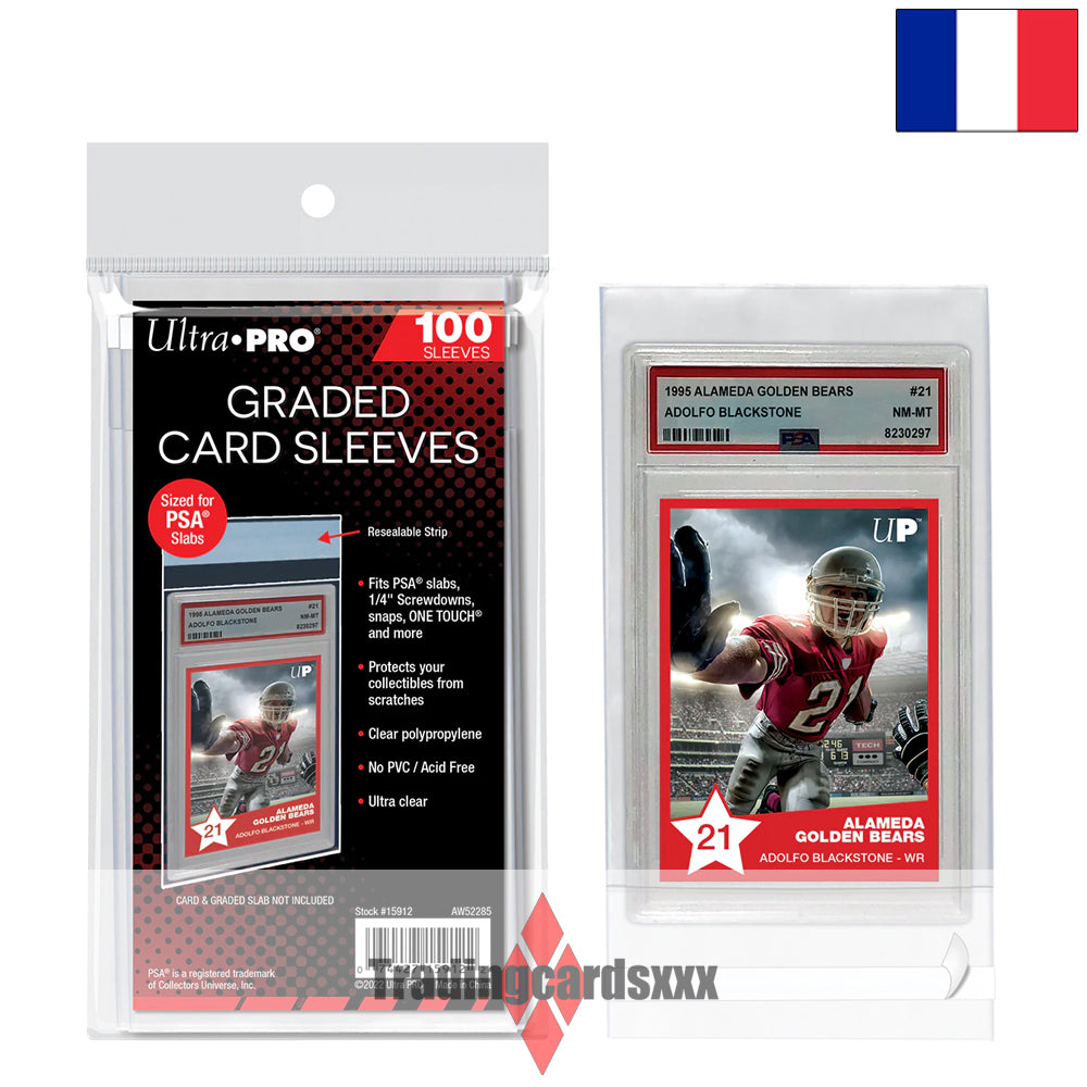 Ultra PRO - 100 Protèges Cartes refermable : Graded Card Sleeves PSA