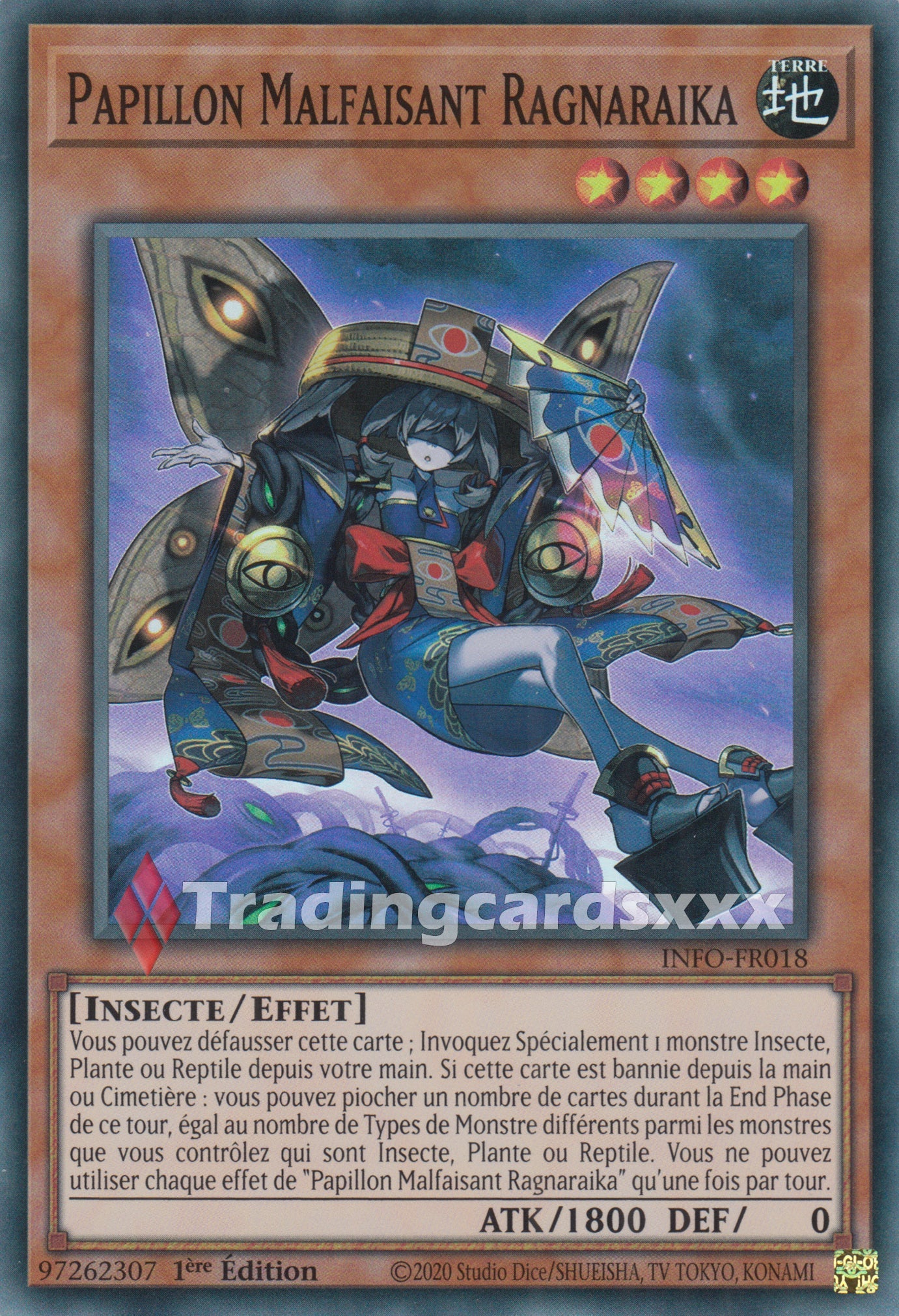 Yu-Gi-Oh! Papillon Malfaisant Ragnaraika : SR INFO-FR018