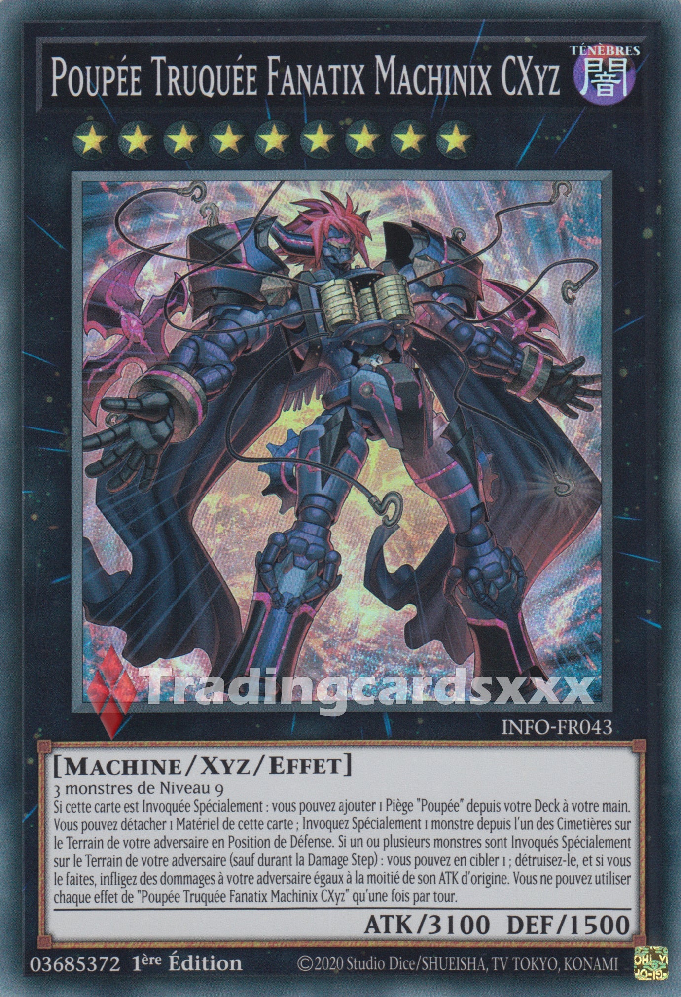 Yu-Gi-Oh! Poupée Truquée Fanatix Machinix CXyz : SR INFO-FR043