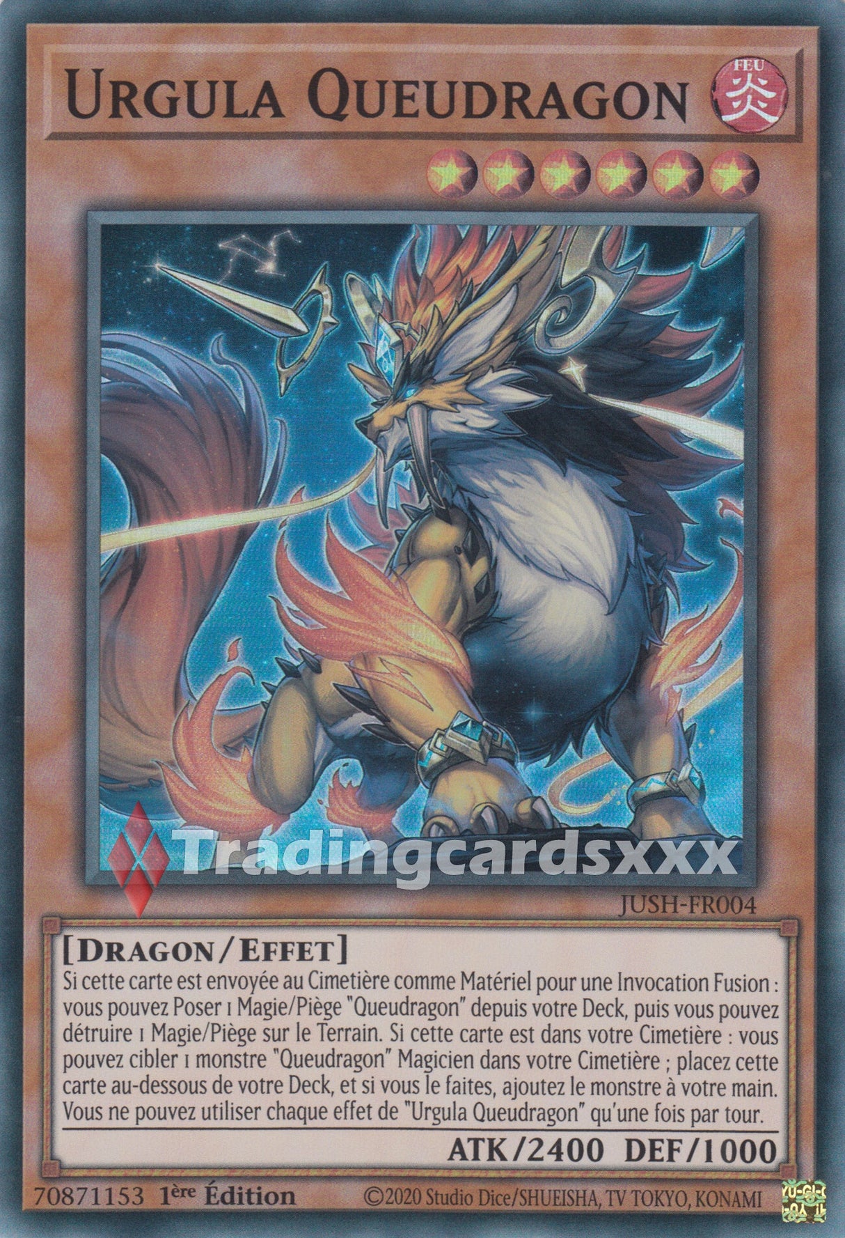 Yu-Gi-Oh! Urgula Queudragon : SR JUSH-FR004