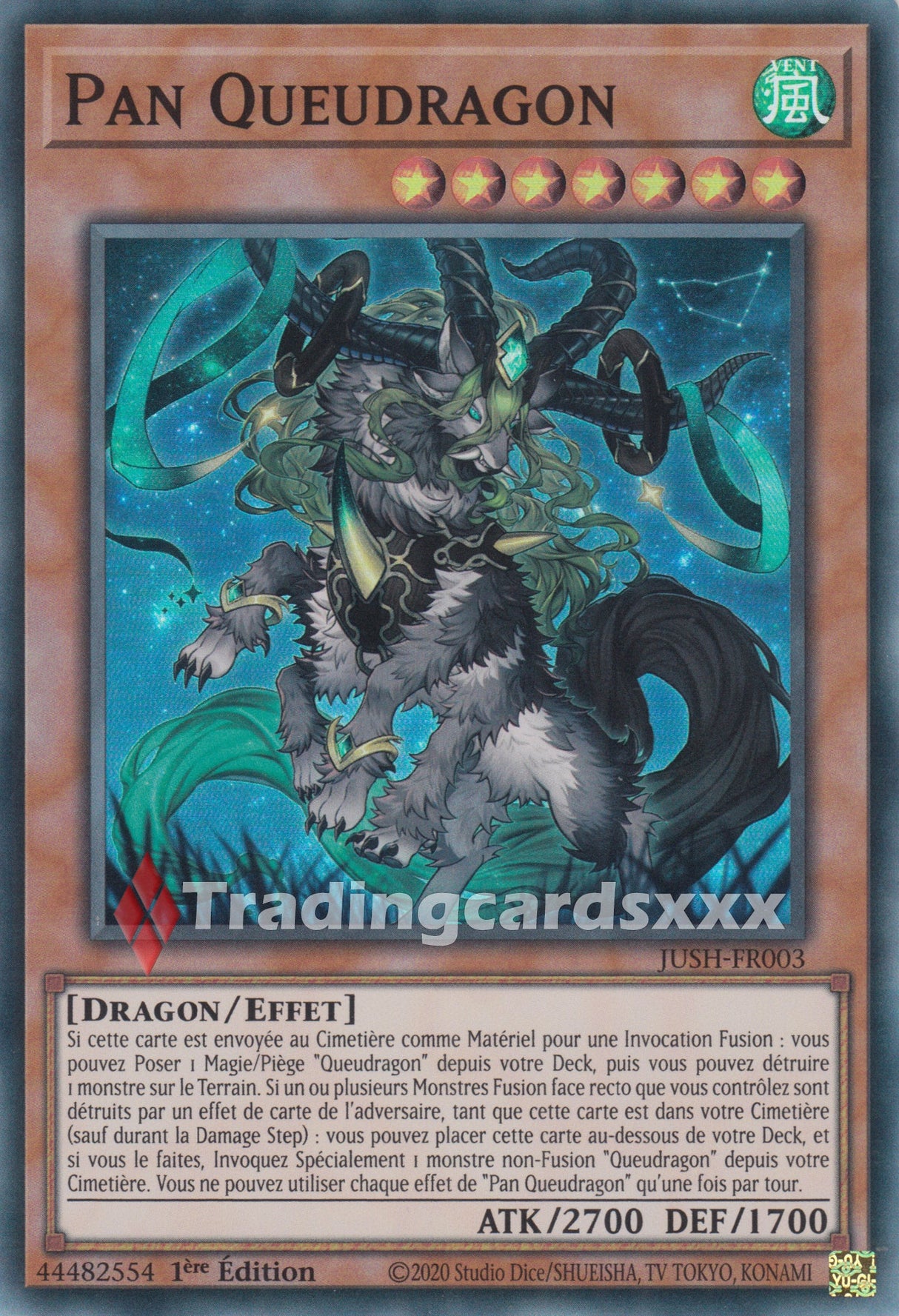 Yu-Gi-Oh! Pan Queudragon : SR JUSH-FR003
