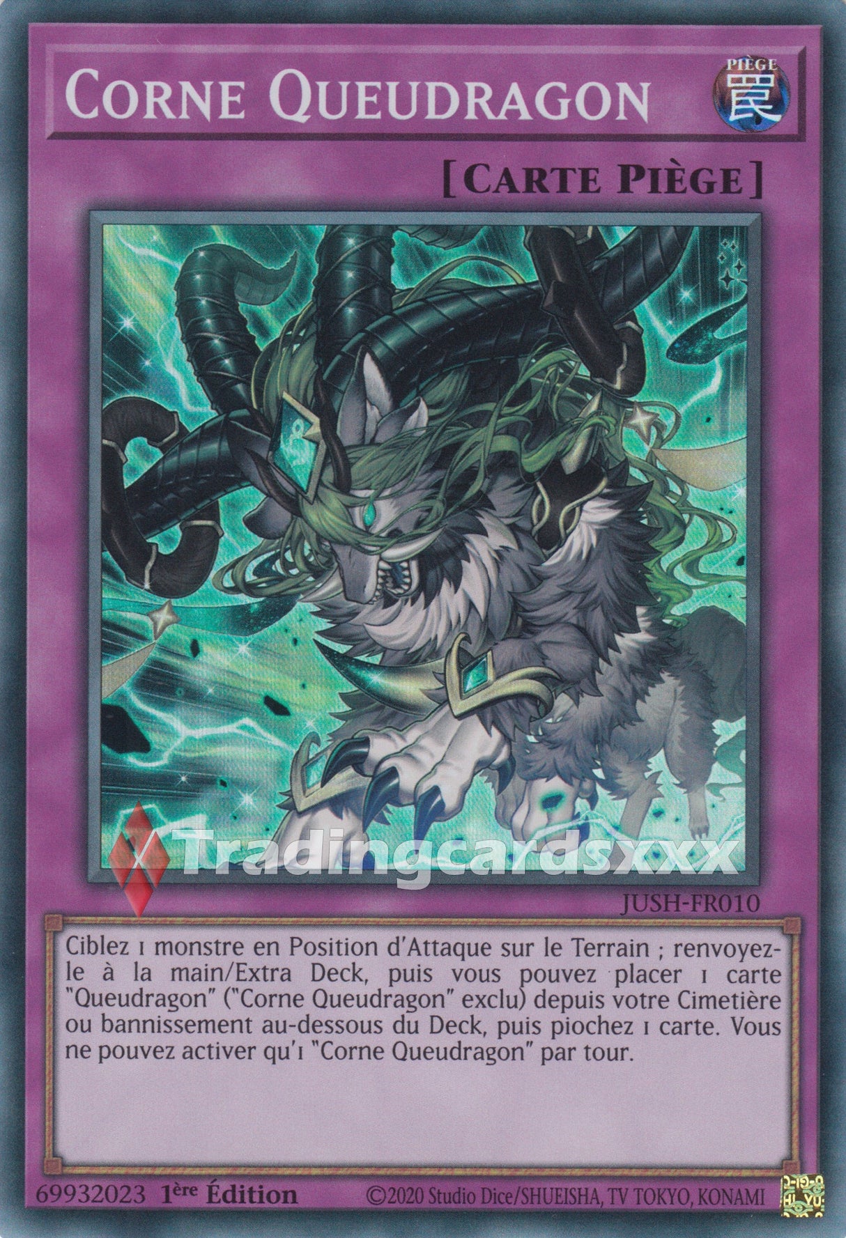 Yu-Gi-Oh! Corne Queudragon : SR JUSH-FR010