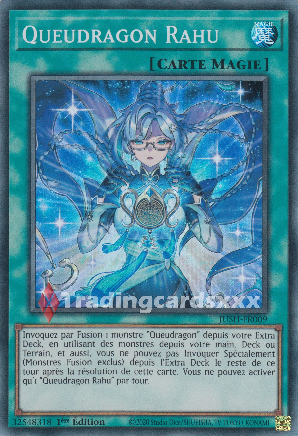 Yu-Gi-Oh! Queudragon Rahu : SR JUSH-FR009