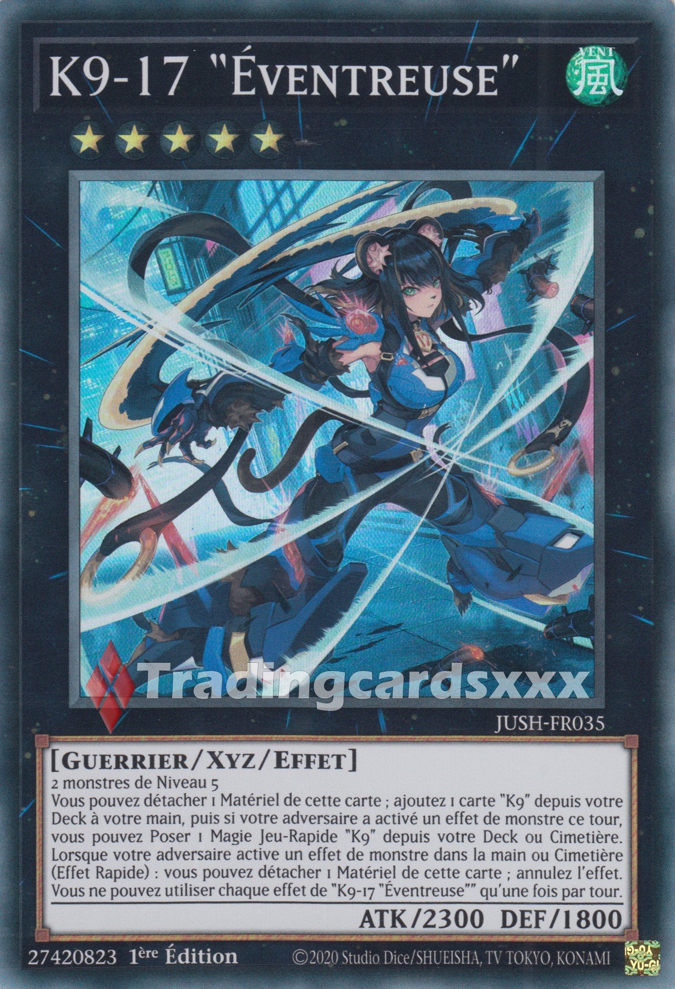 Yu-Gi-Oh! K9-17 "Éventreuse" : SR JUSH-FR035