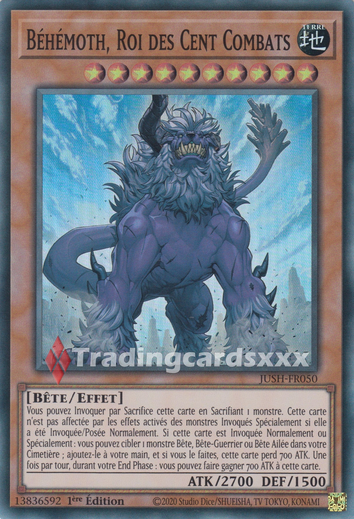 Yu-Gi-Oh! Béhémoth, Roi des Cent Combats : SR JUSH-FR050