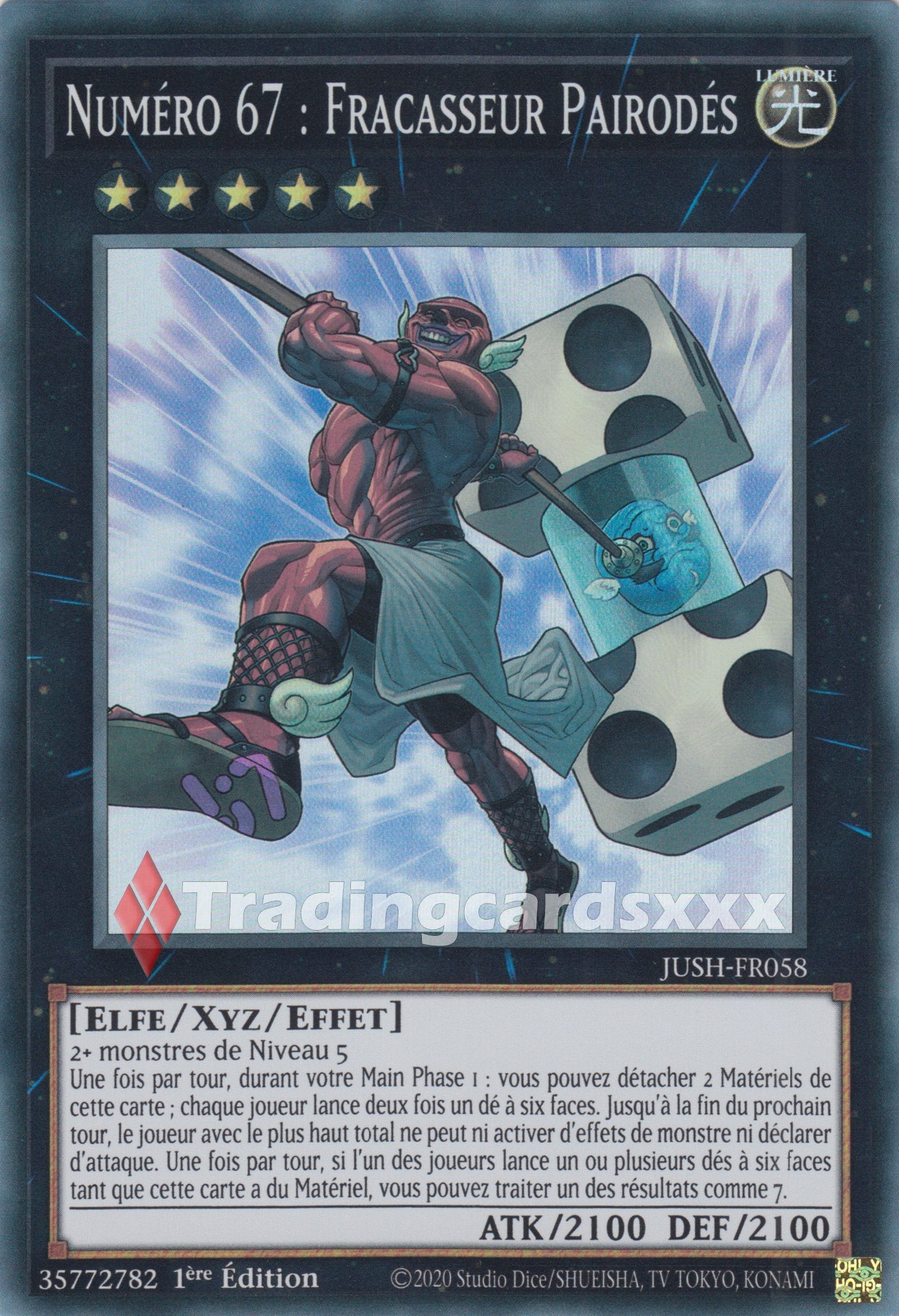 Yu-Gi-Oh! Numéro 67 : Fracasseur Pairodés : SR JUSH-FR058