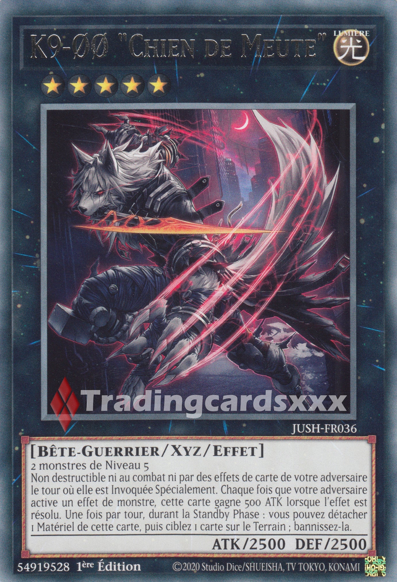 Yu-Gi-Oh! K9-ØØ "Chien de Meute" : R JUSH-FR036