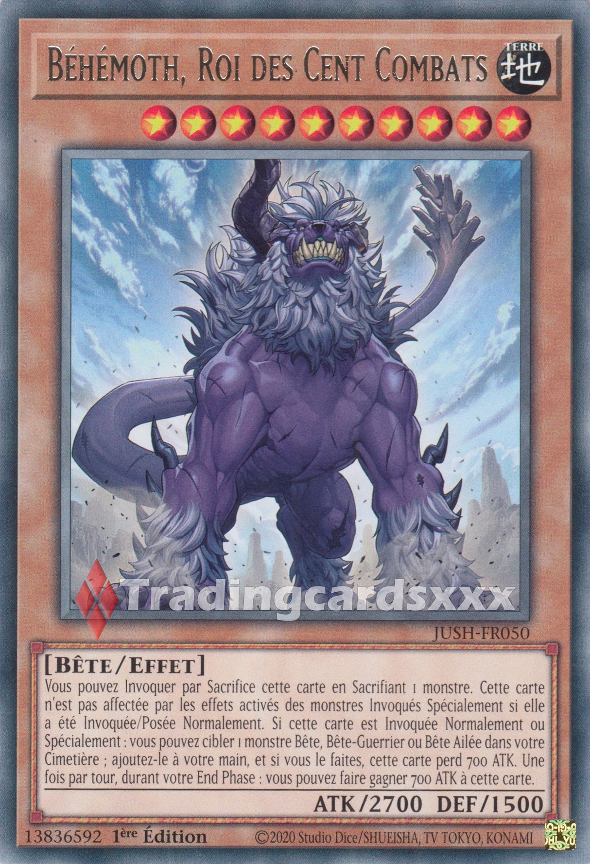 Yu-Gi-Oh! Béhémoth, Roi des Cent Combats : R JUSH-FR050