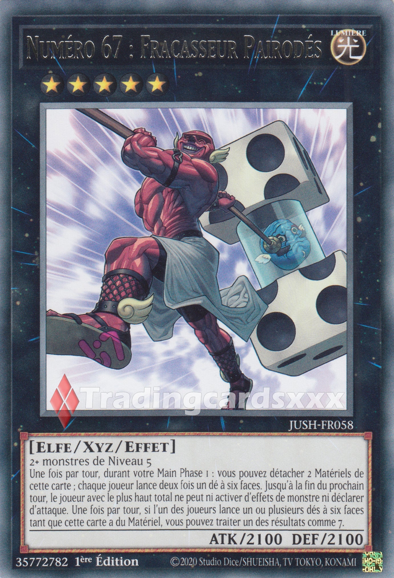 Yu-Gi-Oh! Numéro 67 : Fracasseur Pairodés : R JUSH-FR058