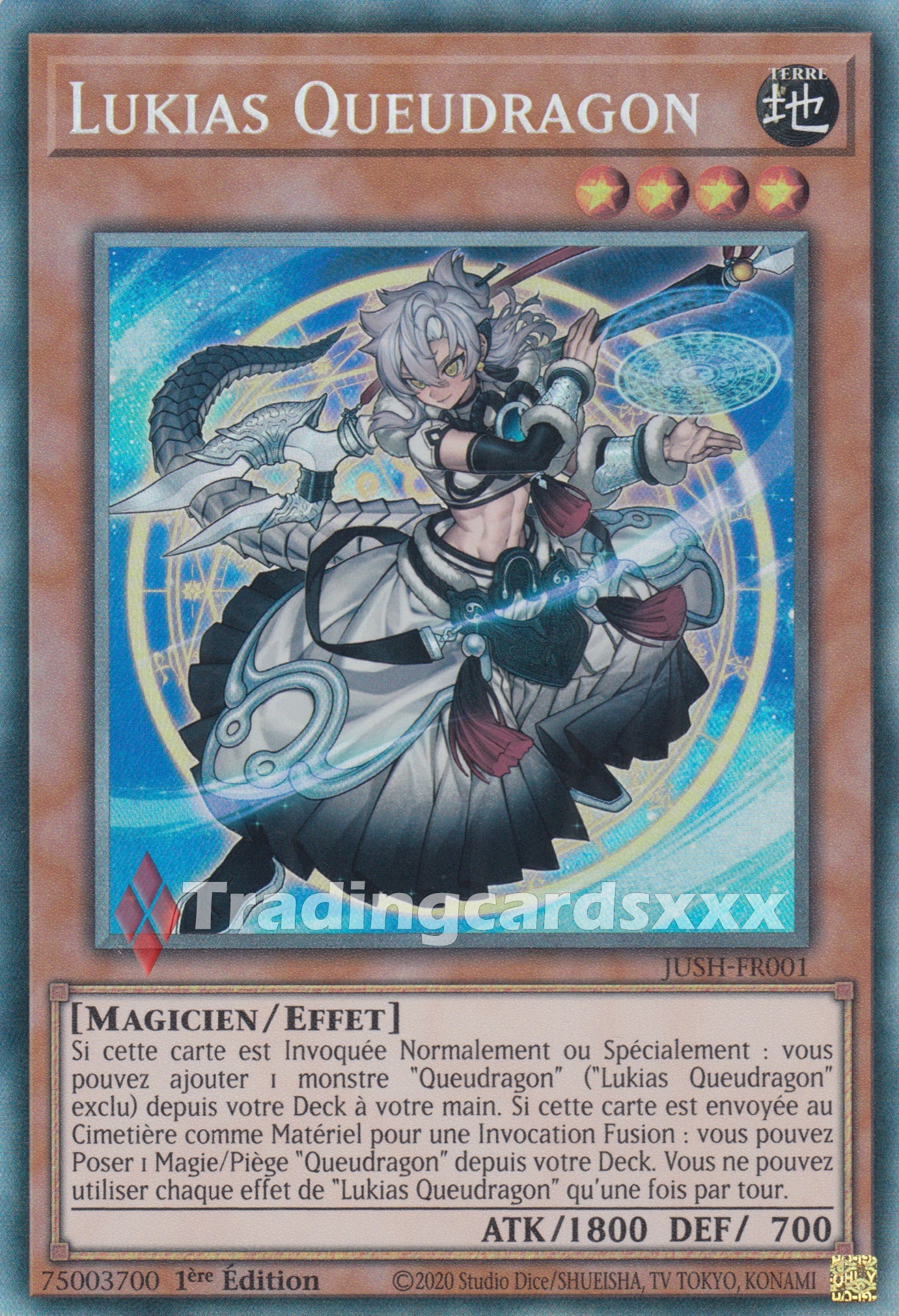 Yu-Gi-Oh! Lukias Queudragon : CR JUSH-FR001