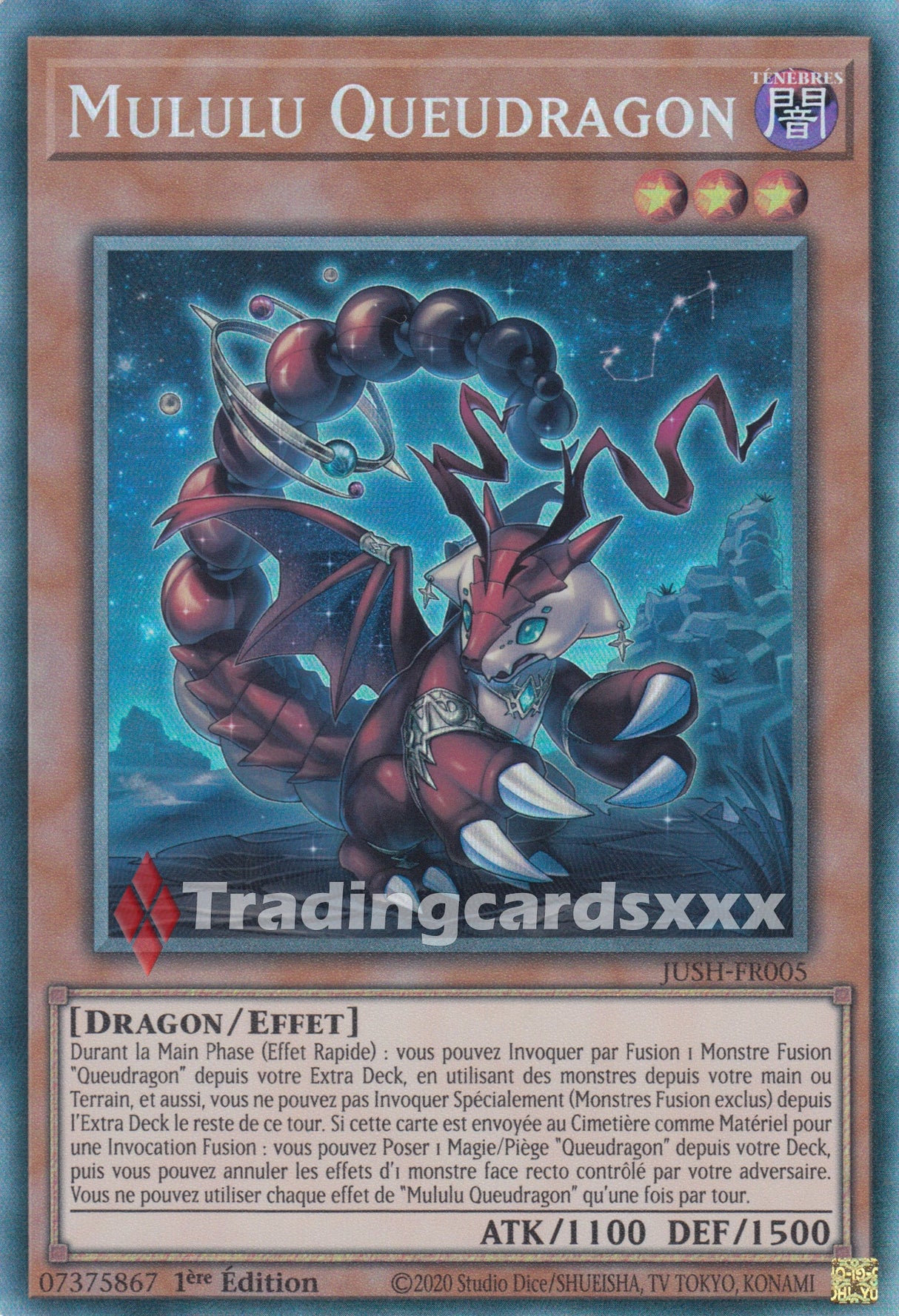 Yu-Gi-Oh! Mululu Queudragon : CR JUSH-FR005