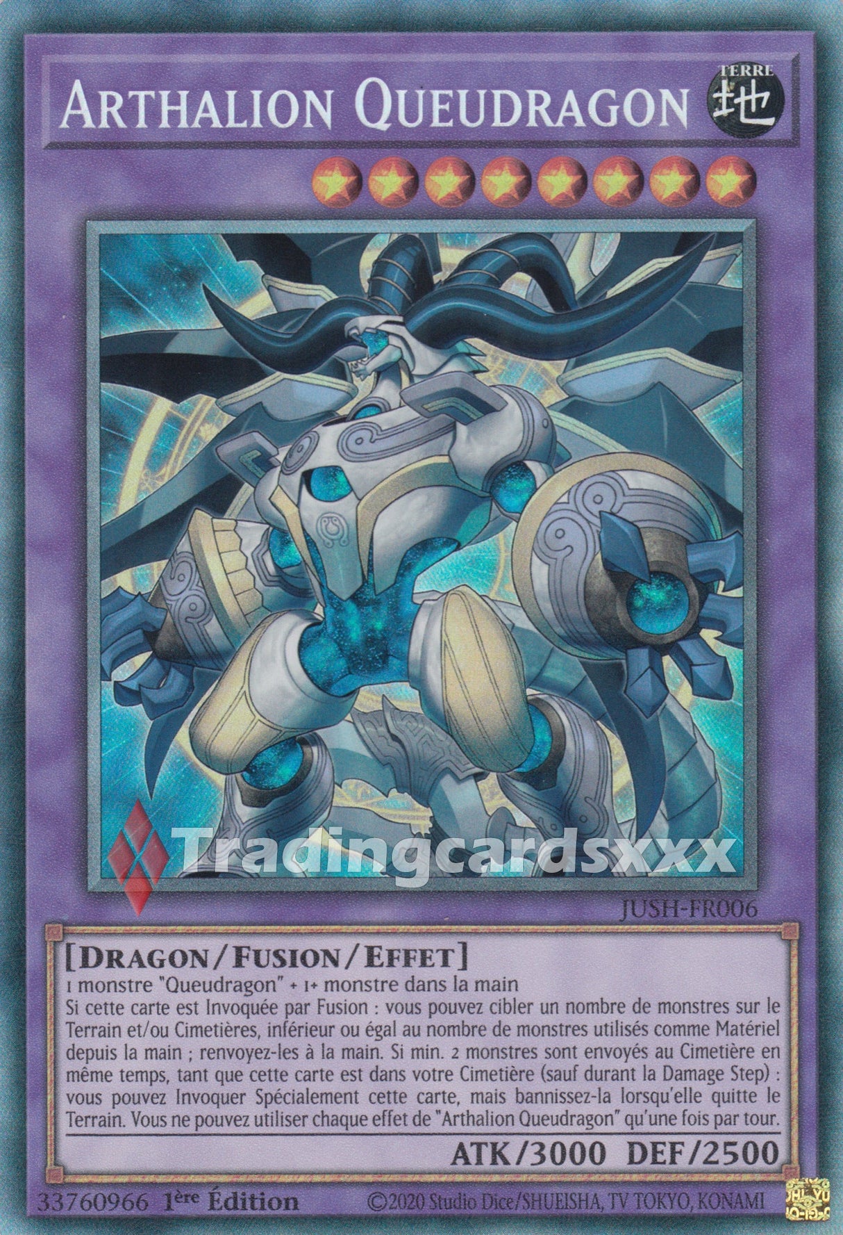 Yu-Gi-Oh! Arthalion Queudragon : CR JUSH-FR006