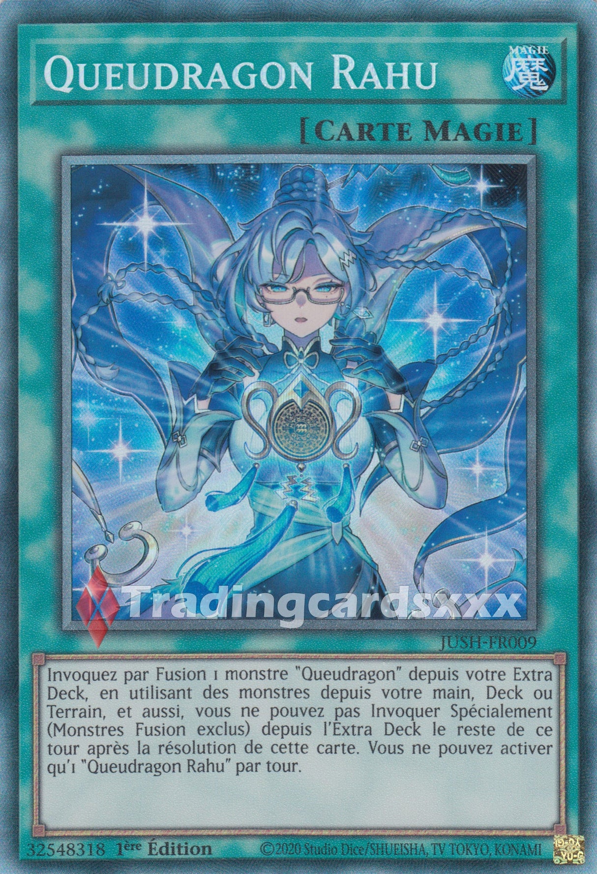 Yu-Gi-Oh! Queudragon Rahu : CR JUSH-FR009