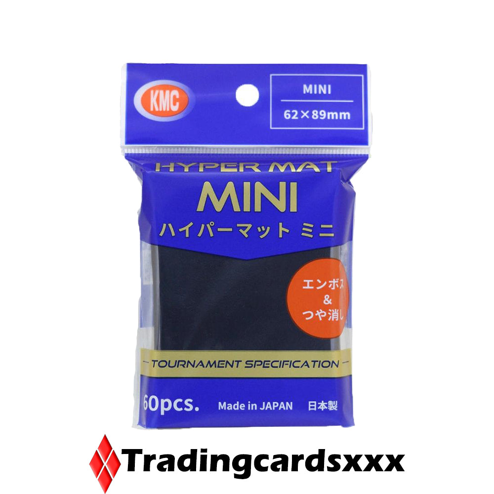 KMC - 60 Sleeves SMALL Hyper Mat MINI : Noir