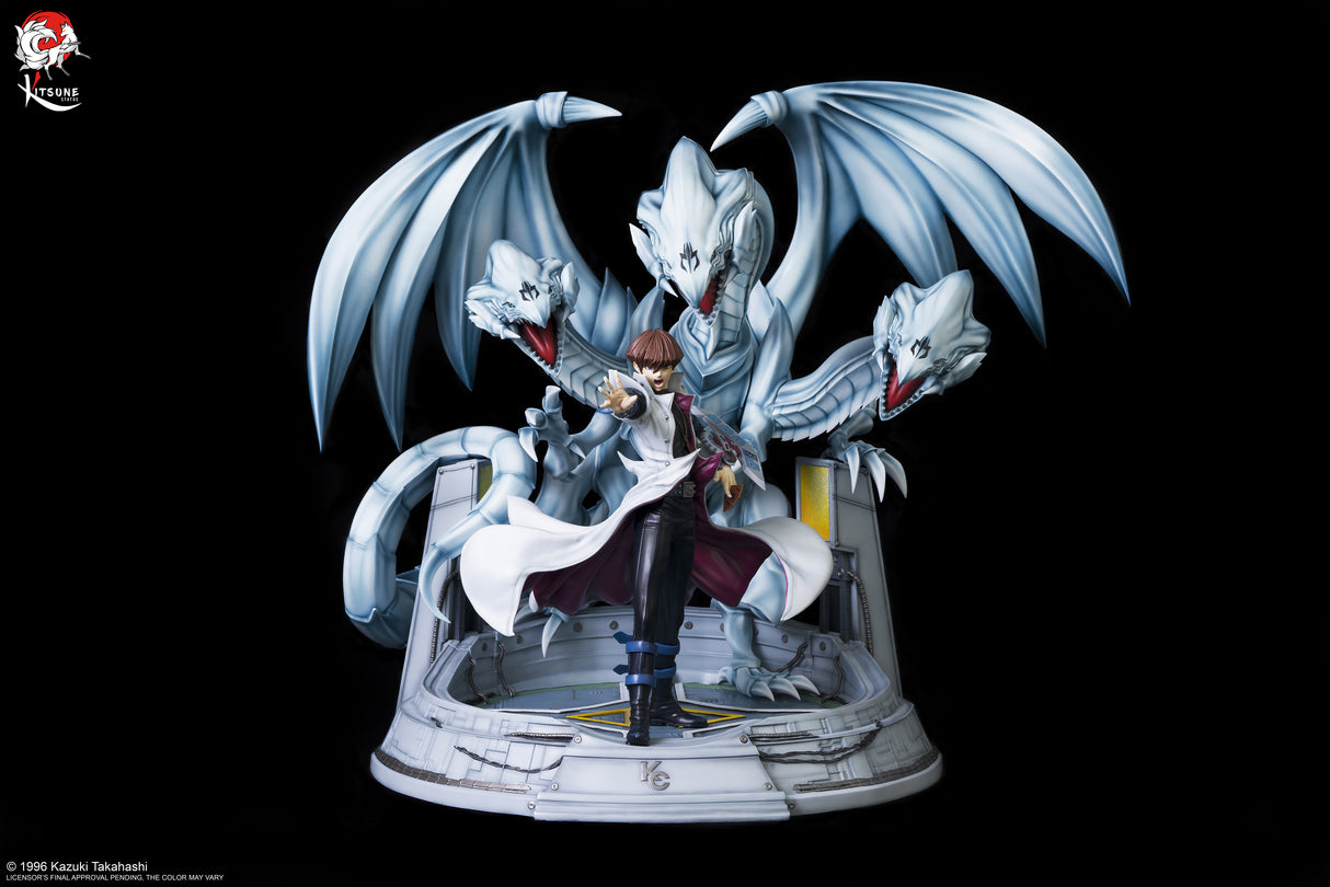 Yu-Gi-Oh! / Kitsune Statue - Figurine Kaiba Et L'Ultime Dragon Blanc Aux Yeux Bleus
