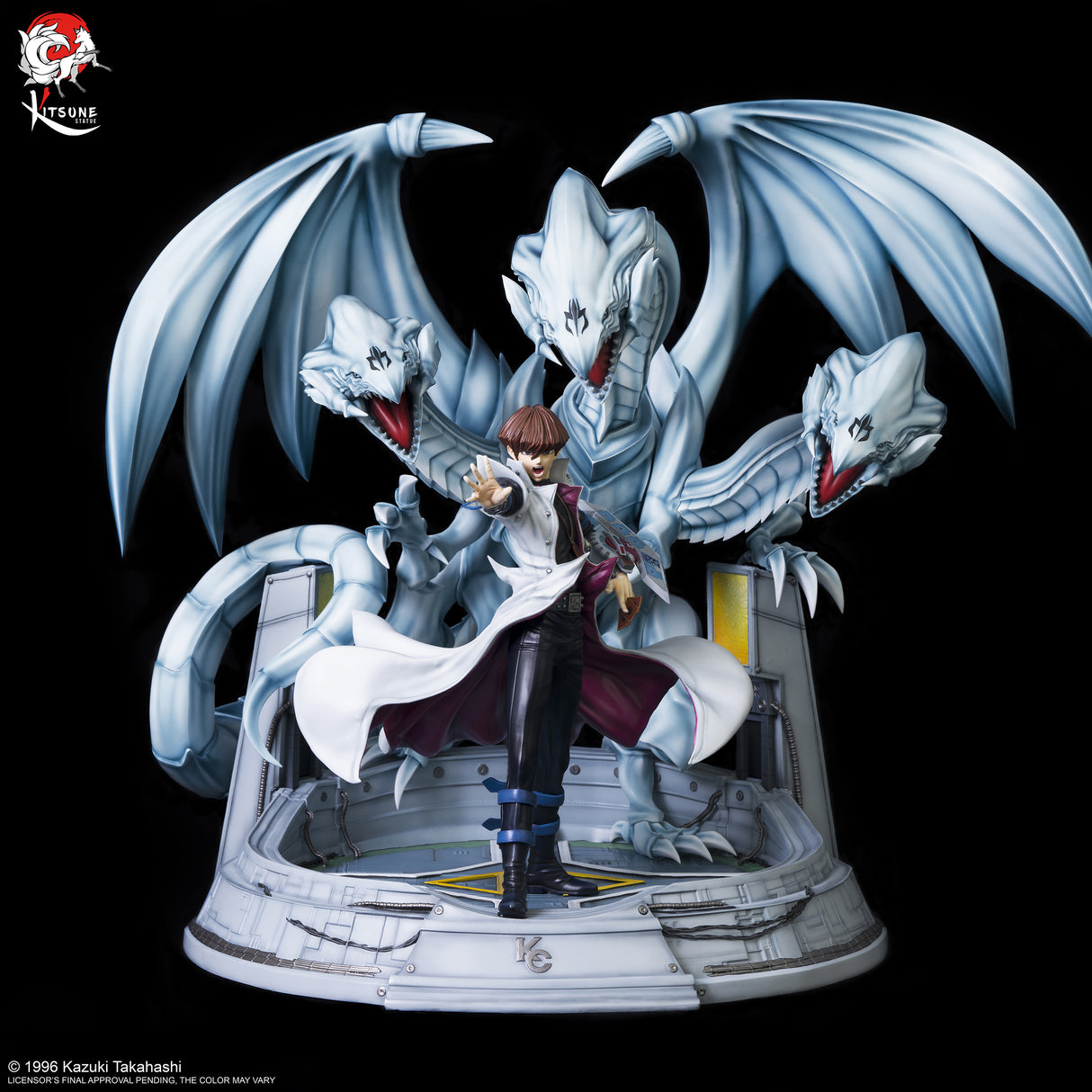 Yu-Gi-Oh! / Kitsune Statue - Figurine Kaiba Et L'Ultime Dragon Blanc Aux Yeux Bleus