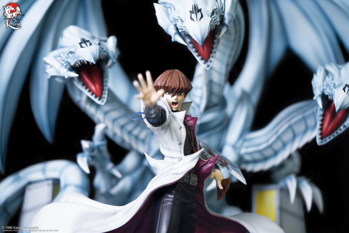 Yu-Gi-Oh! / Kitsune Statue - Figurine Kaiba Et L'Ultime Dragon Blanc Aux Yeux Bleus