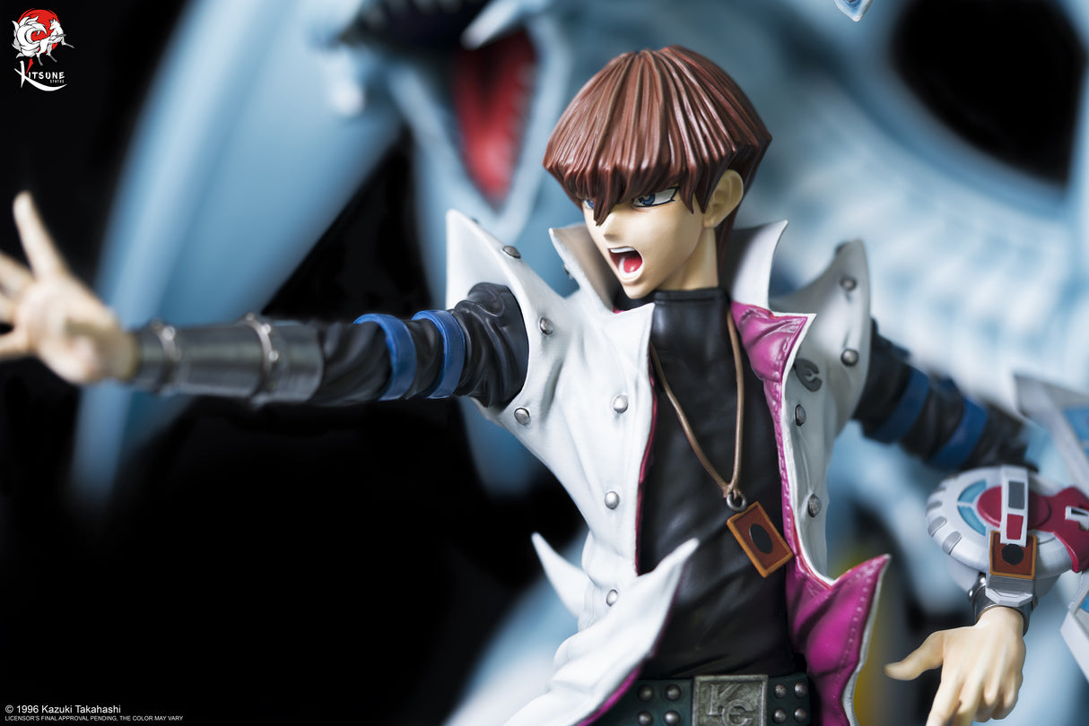 Yu-Gi-Oh! / Kitsune Statue - Figurine Kaiba Et L'Ultime Dragon Blanc Aux Yeux Bleus
