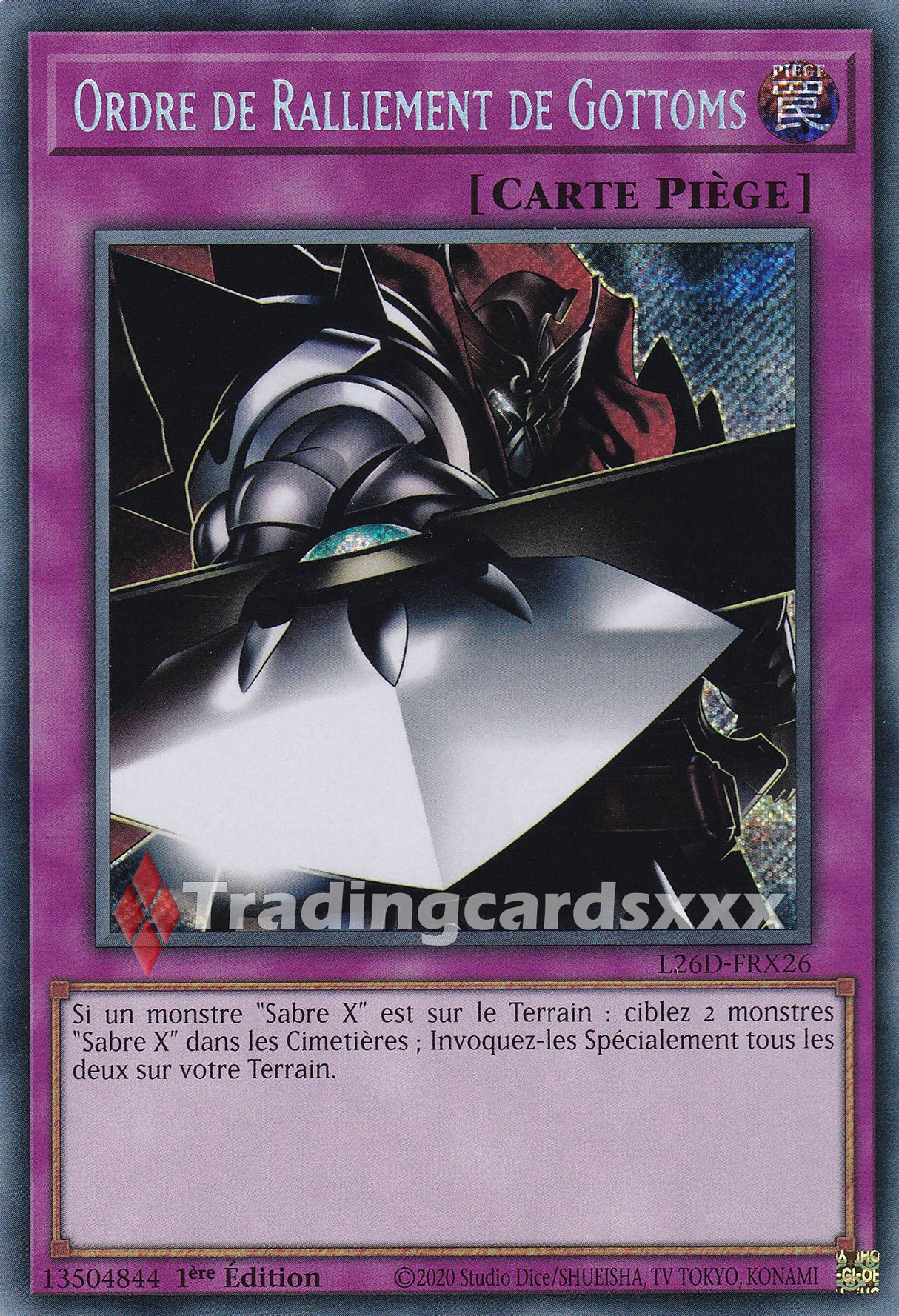 Yu-Gi-Oh! Ordre de Ralliement de Gottoms : SE L26D-FRX26