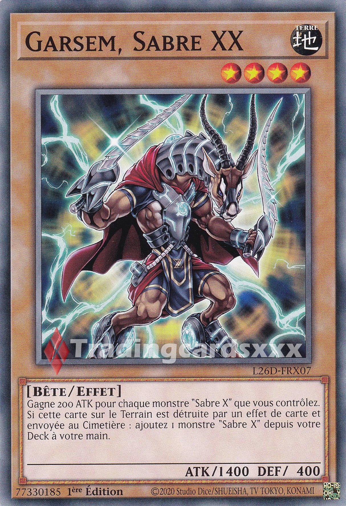 Yu-Gi-Oh! Garsem, Sabre XX : C L26D-FRX07