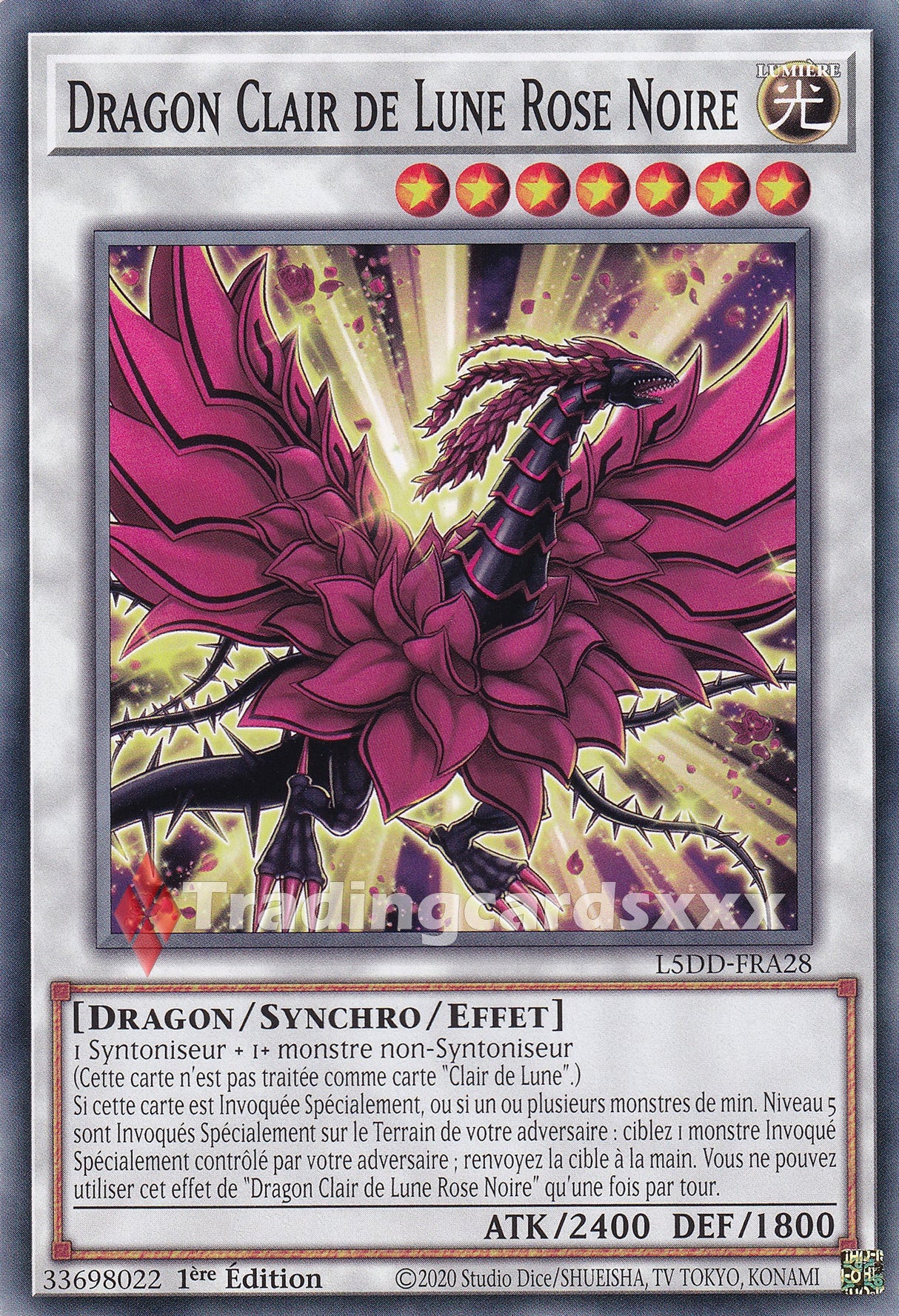 Yu-Gi-Oh! Dragon Clair de Lune Rose Noire : C L5DD-FRA28