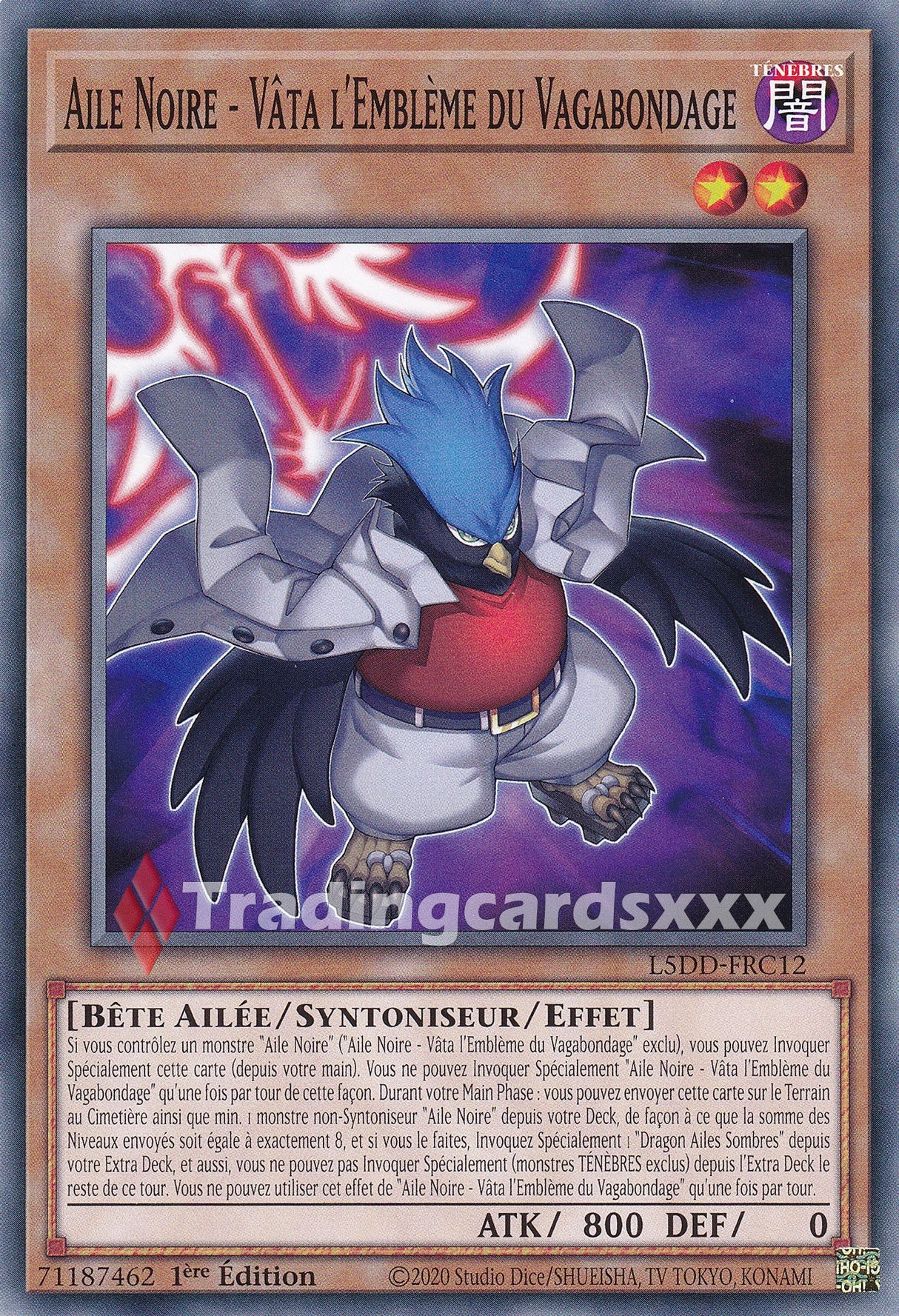 Yu-Gi-Oh! Aile Noire - Vâta l'Emblème du Vagabondage : C L5DD-FRC12