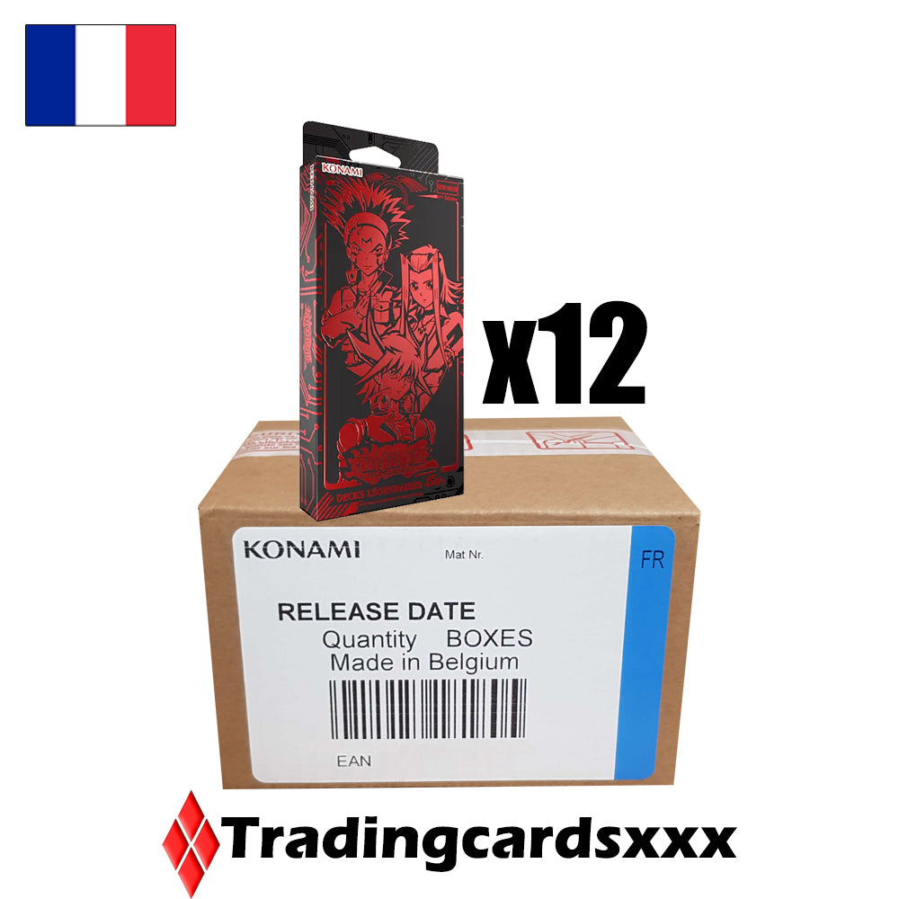 Yu-Gi-Oh! Carton de 12 Coffrets Decks Légendaires 5D'S : Yusei, Akiza et Crow