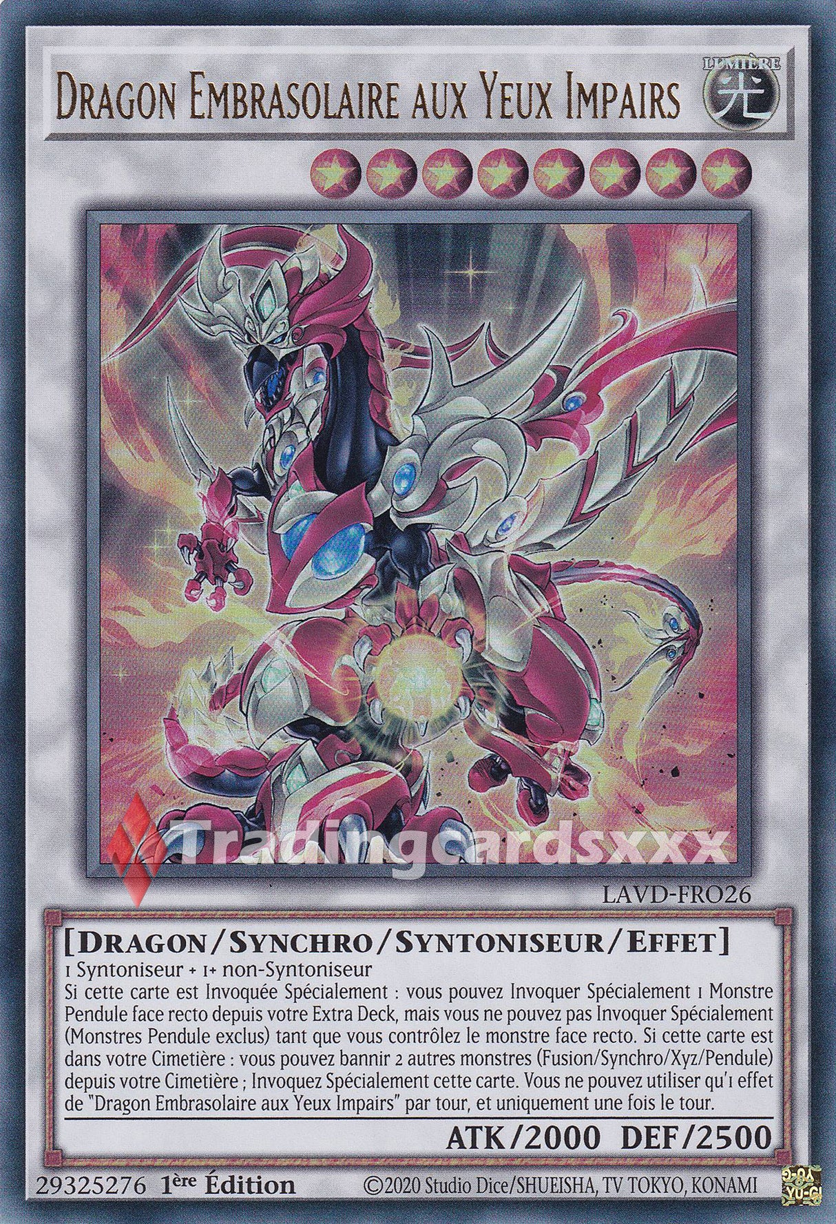 Yu-Gi-Oh! Dragon Embrasolaire aux Yeux Impairs : UR LAVD-FRO26
