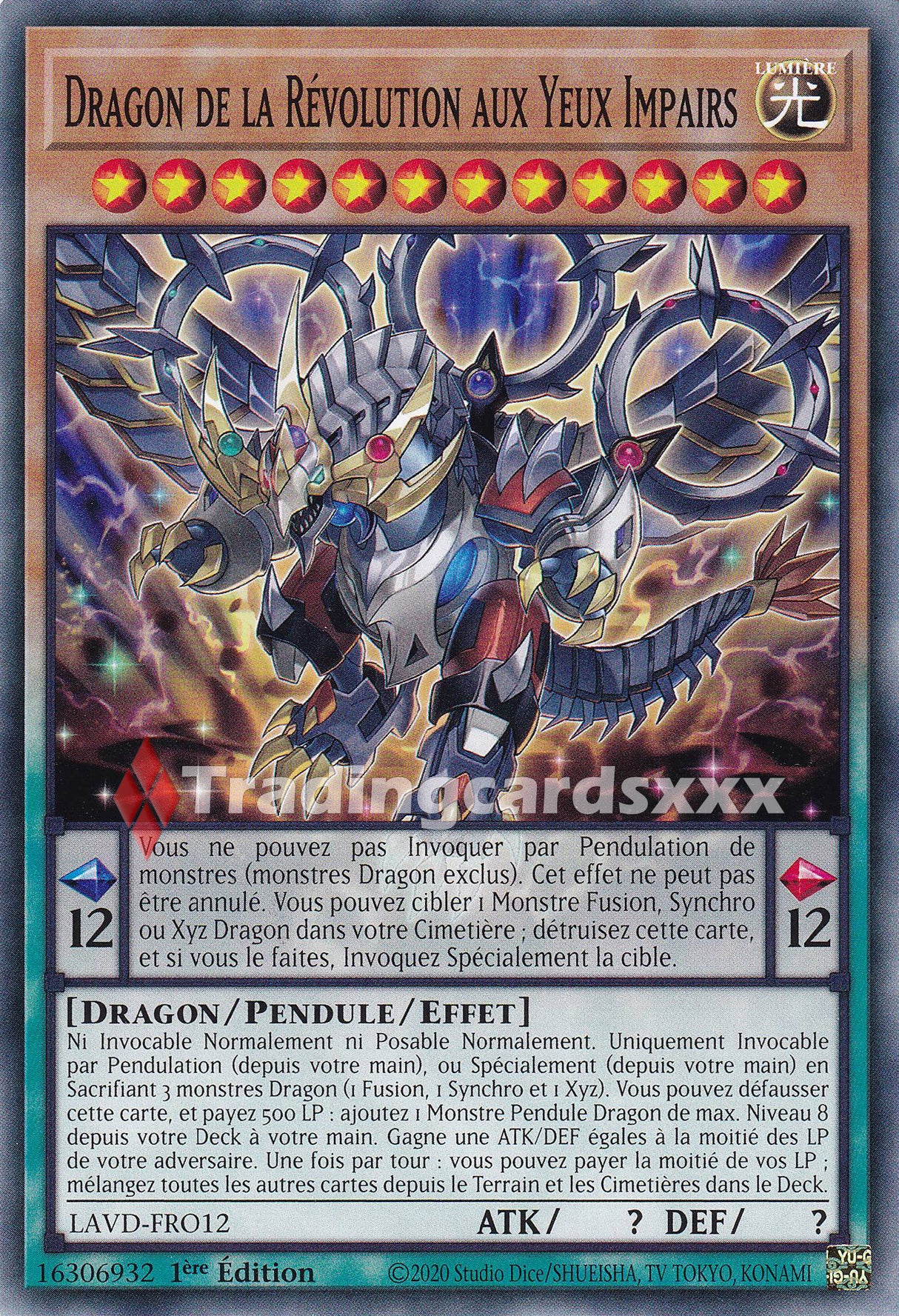 Yu-Gi-Oh! Dragon de la Révolution aux Yeux Impairs : C LAVD-FRO12