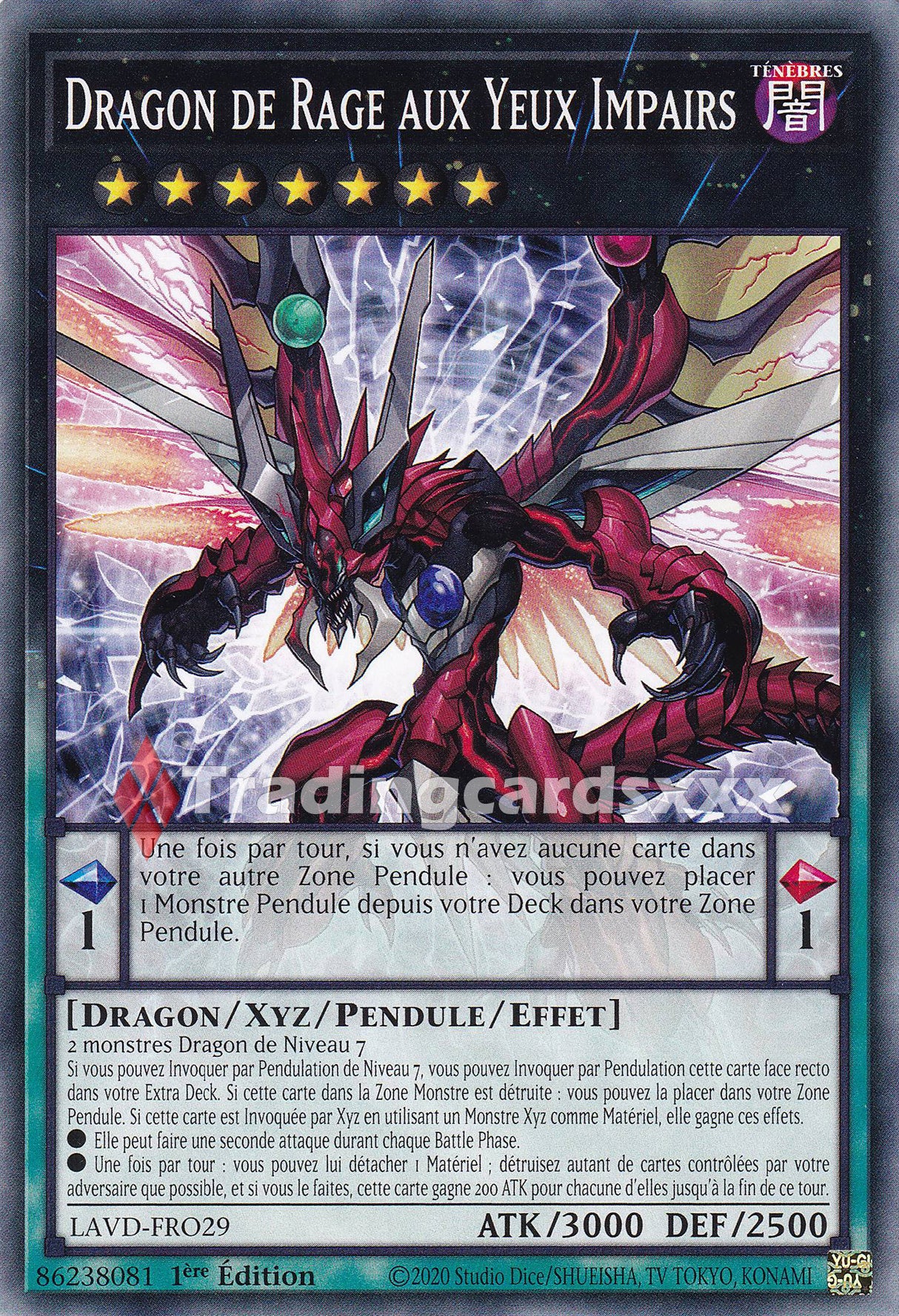 Yu-Gi-Oh! Dragon de Rage aux Yeux Impairs : C LAVD-FRO29