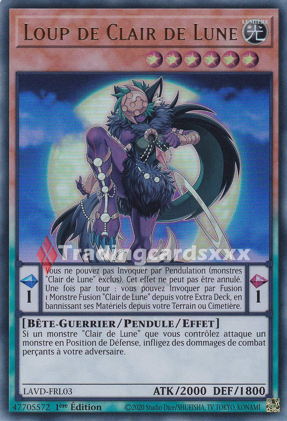 Yu-Gi-Oh! Loup de Clair de Lune : UR LAVD-FRL03