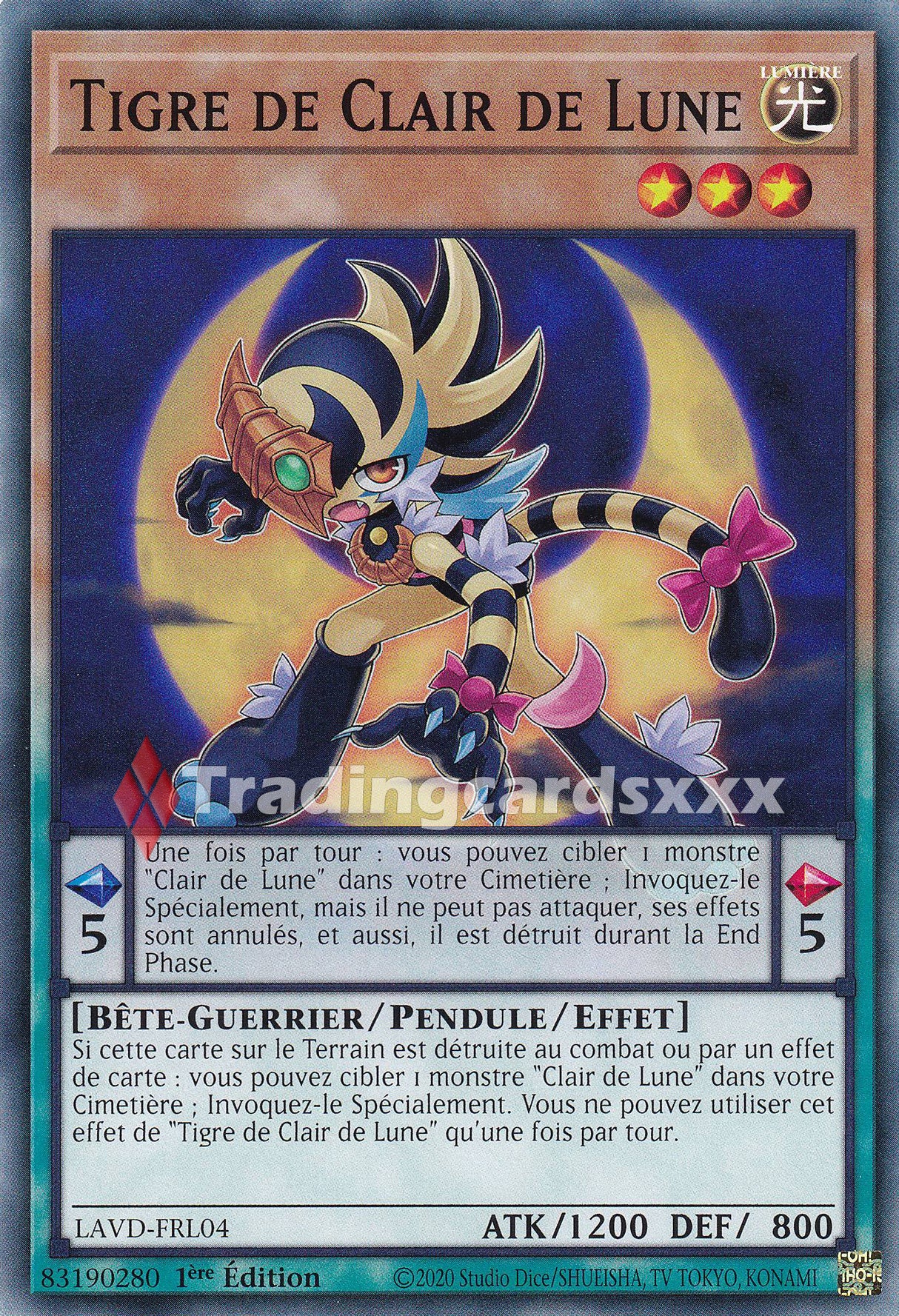 Yu-Gi-Oh! Tigre de Clair de Lune : C LAVD-FRL04