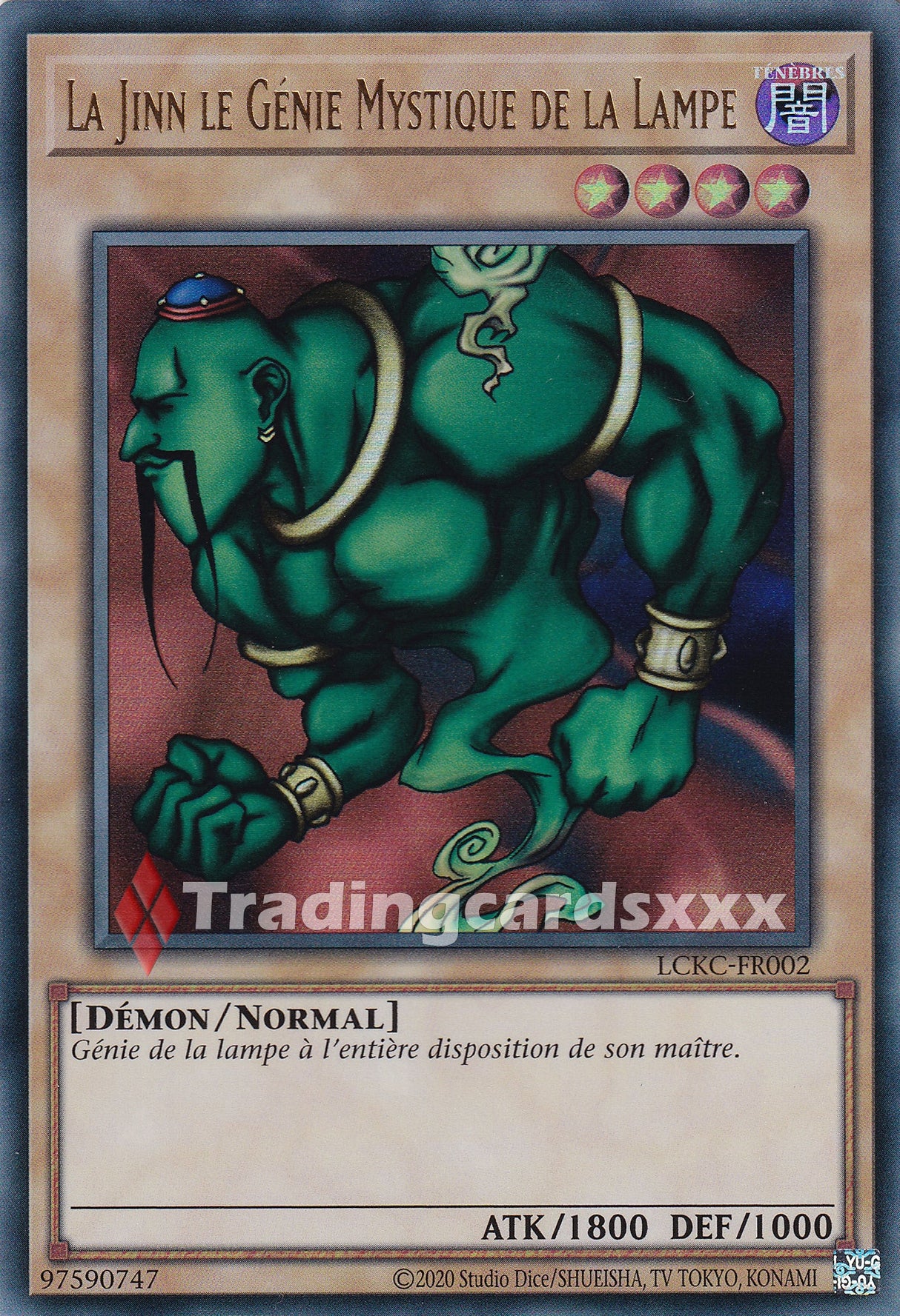 Yu-Gi-Oh! La Jinn le Génie Mystique de la Lampe : UR LCKC-FR002