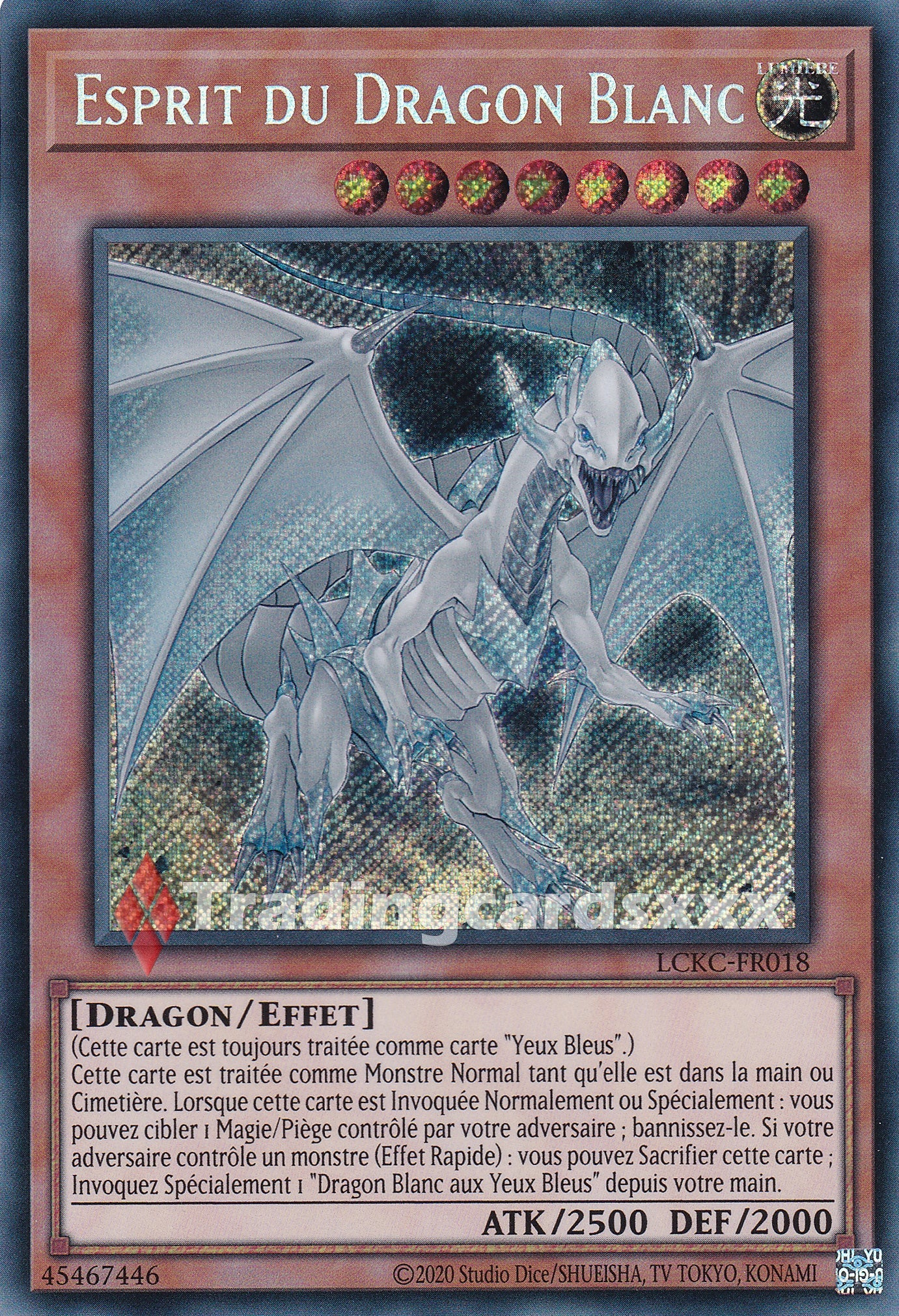 Yu-Gi-Oh! Esprit du Dragon Blanc : SE LCKC-FR018
