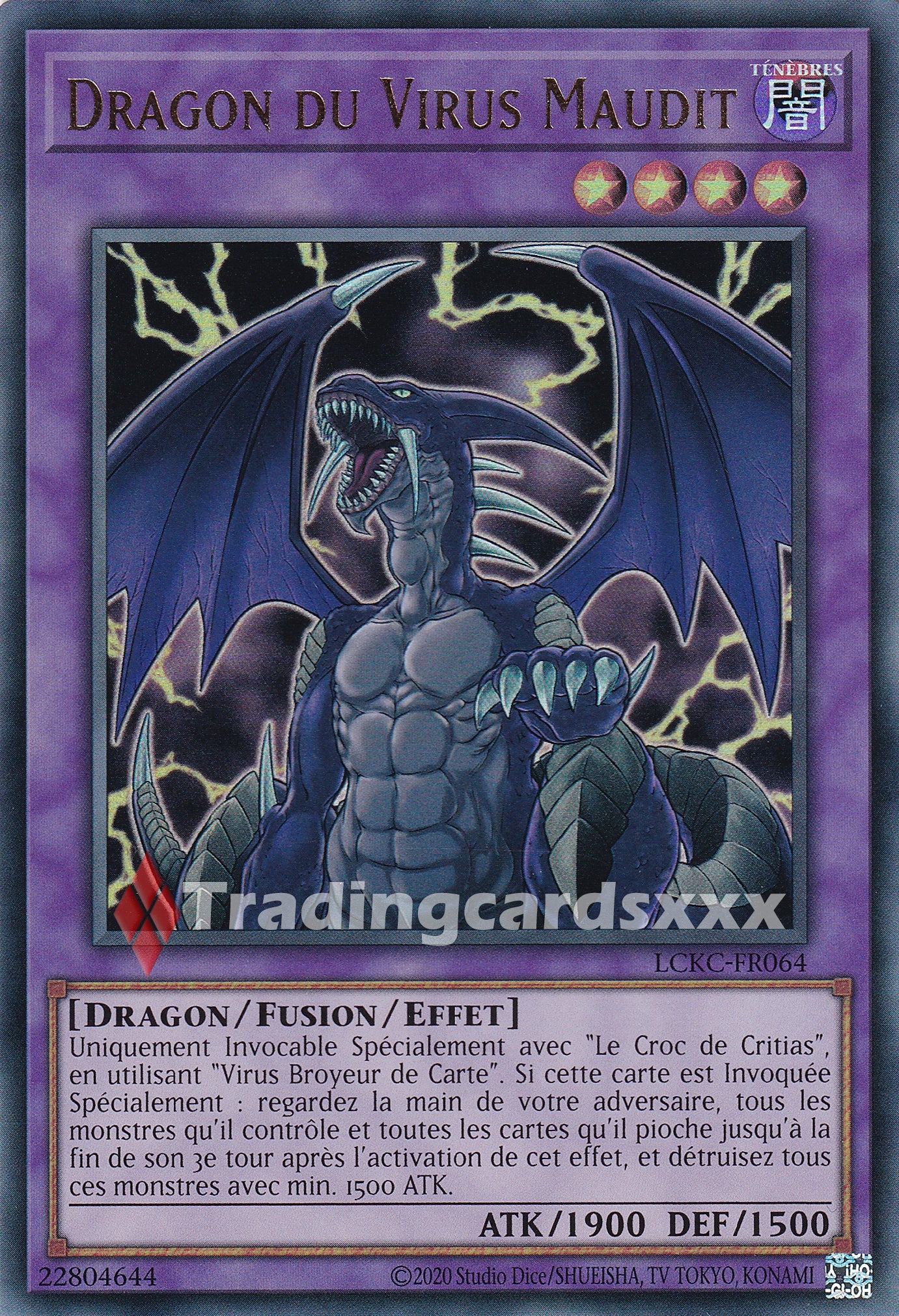 Yu-Gi-Oh! Dragon du Virus Maudit : UR LCKC-FR064
