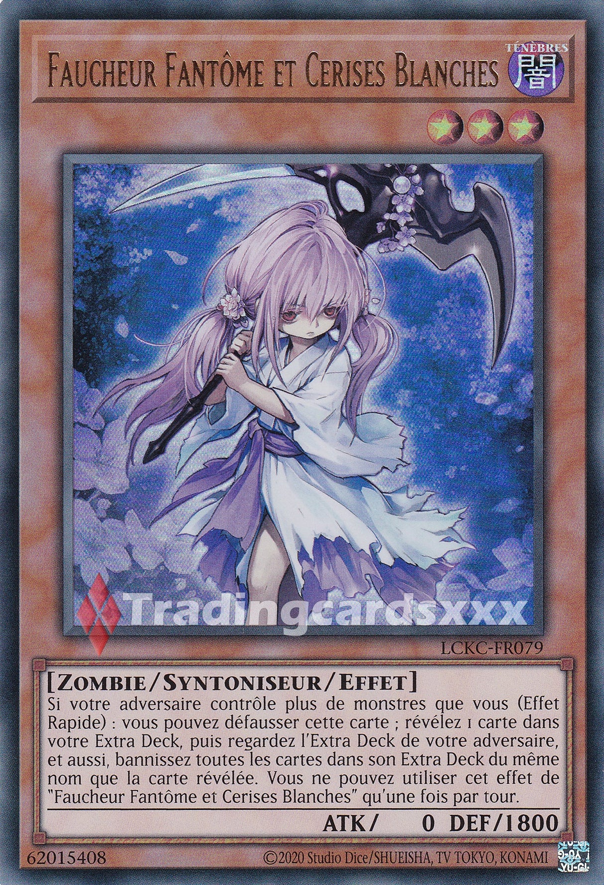 Yu-Gi-Oh! Faucheur Fantôme et Cerises Blanches : UR LCKC-FR079