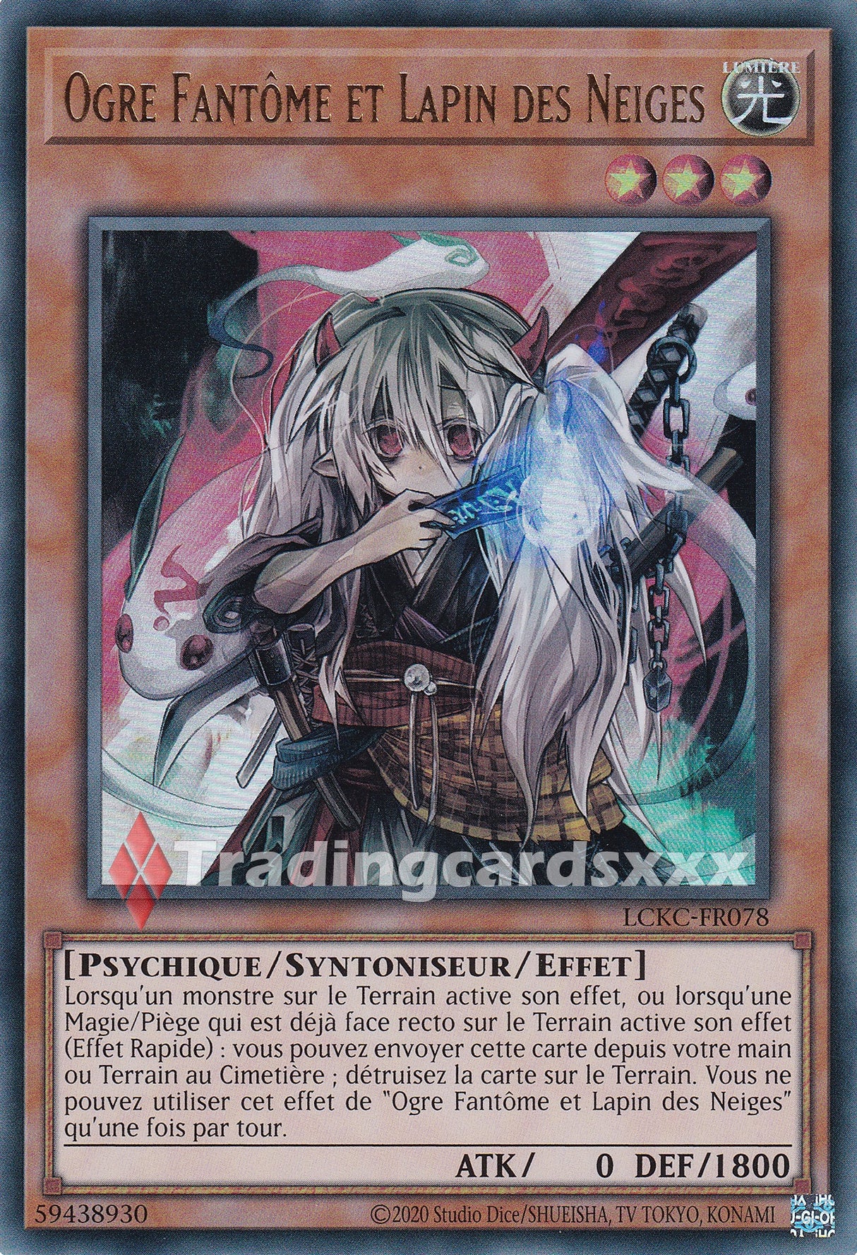 Yu-Gi-Oh! Ogre Fantôme et Lapin des Neiges : UR LCKC-FR078