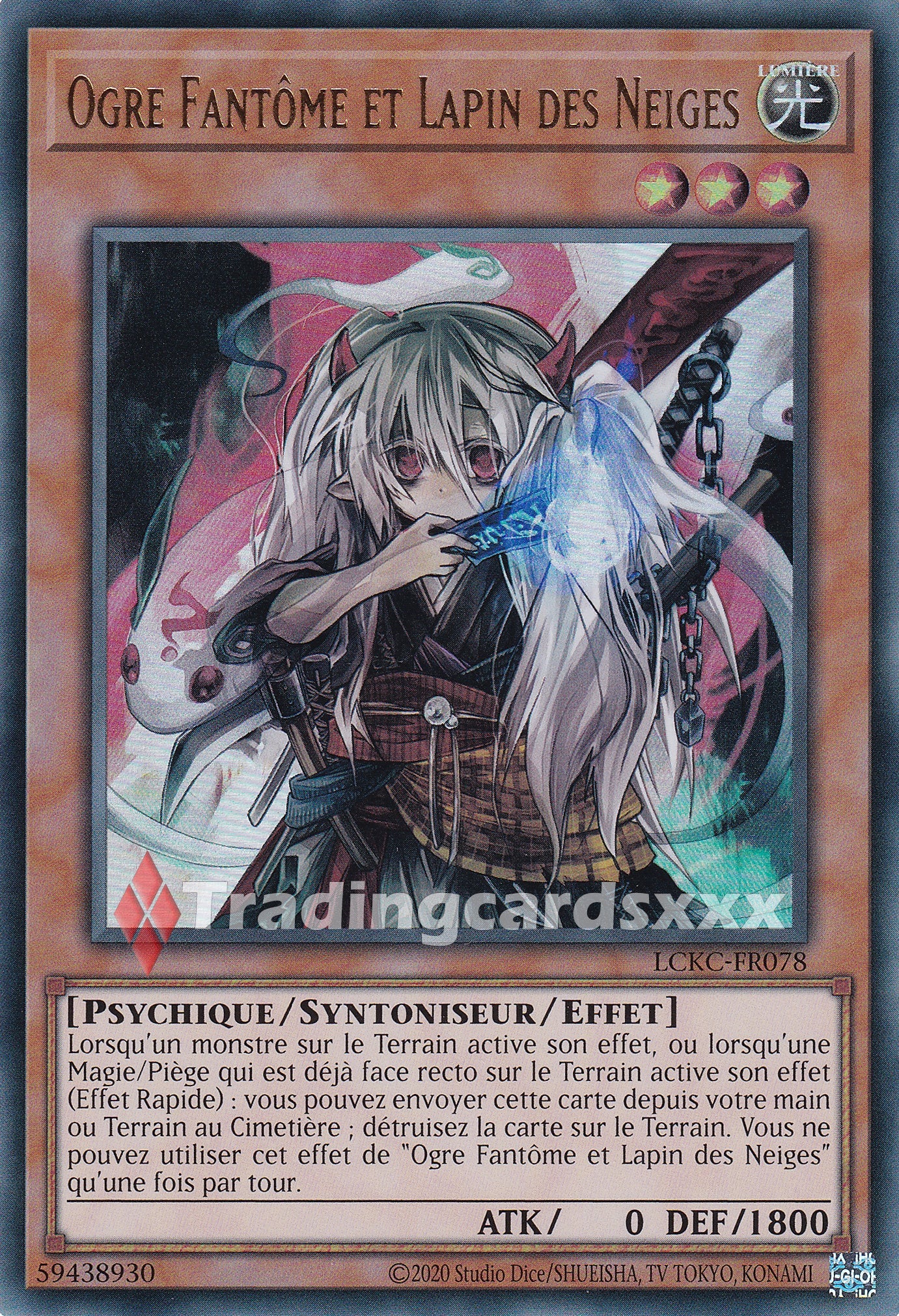 Yu-Gi-Oh! Ogre Fantôme et Lapin des Neiges : UR LCKC-FR078