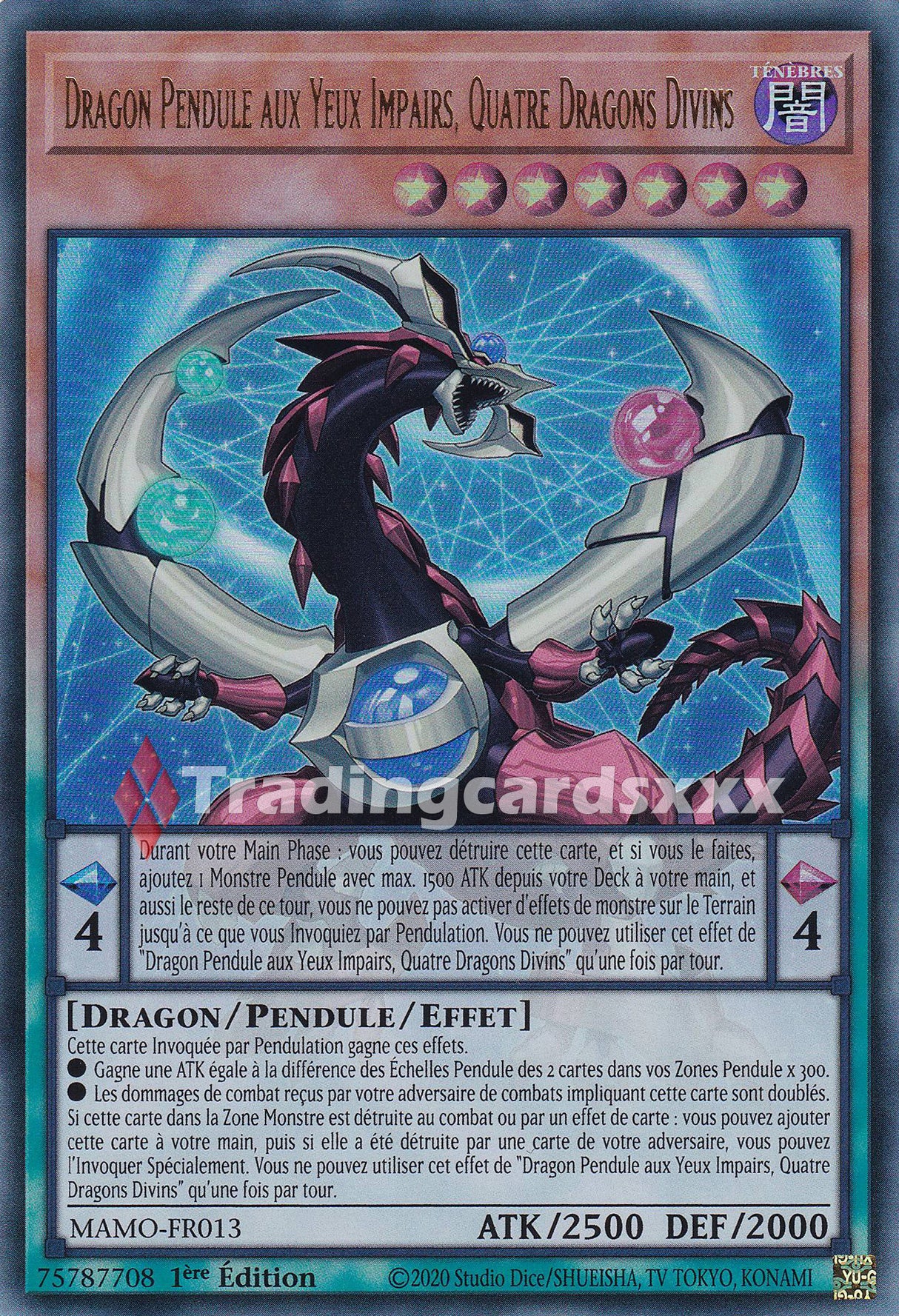 Yu-Gi-Oh! Dragon Pendule aux Yeux Impairs, Quatre Dragons Divins : UR MAMO-FR013