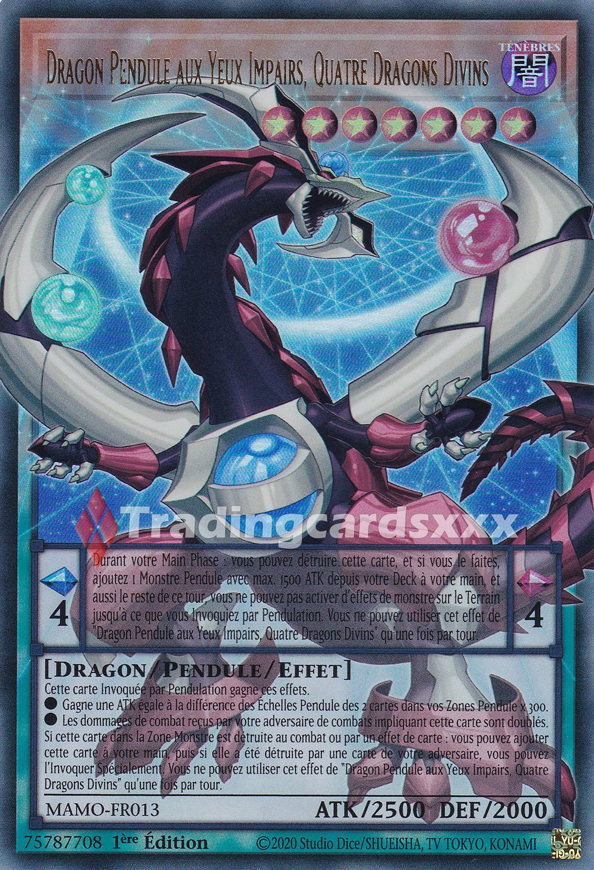 Yu-Gi-Oh! Dragon Pendule aux Yeux Impairs, Quatre Dragons Divins : OF UR MAMO-FR013