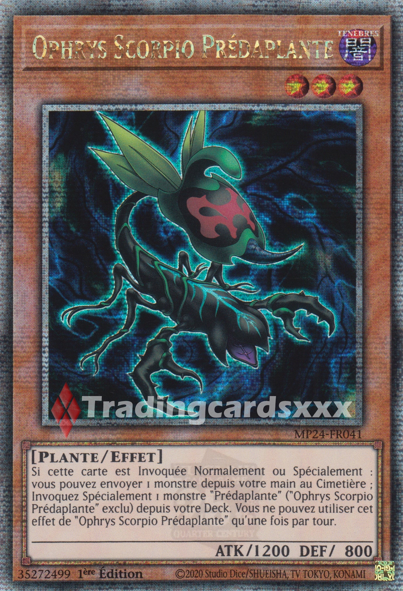 Yu-Gi-Oh! Ophrys Scorpio Prédaplante : QCSE MP24-FR041