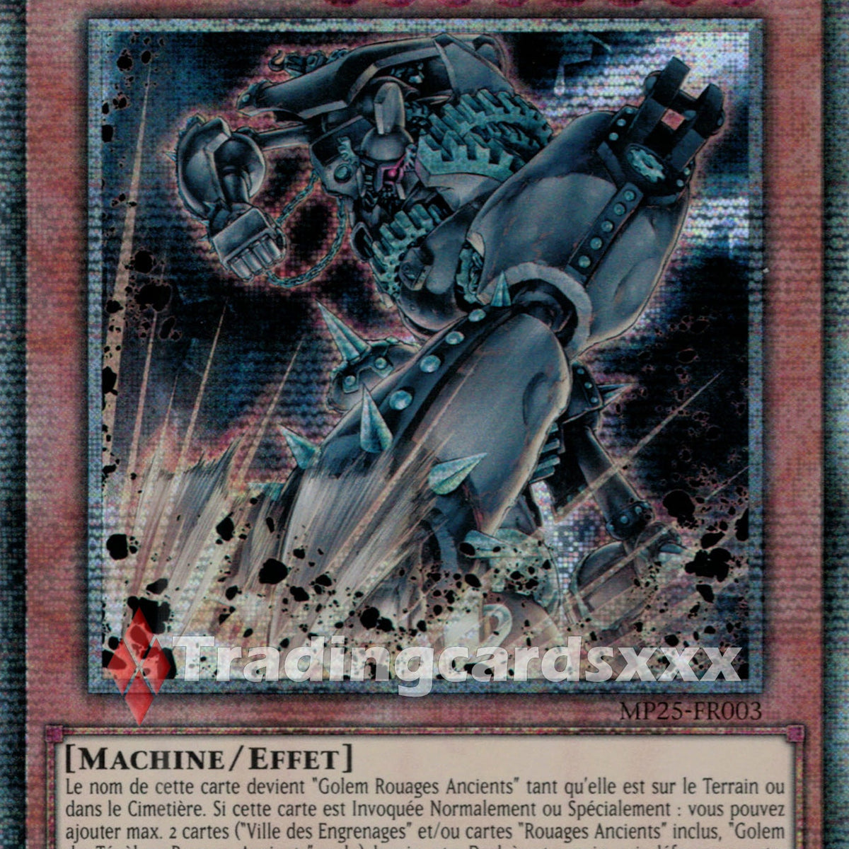 Miniature Golem De L'Horloger + Carte - Jeu Nova Aetas Renaissance G207 - Occasion